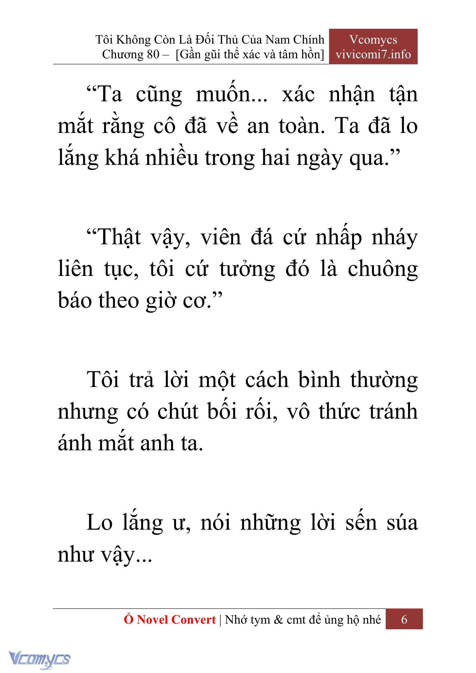 [Novel] Tôi Không Còn Là Đối Thủ Của Nam Chính Chapter  80 - 8
