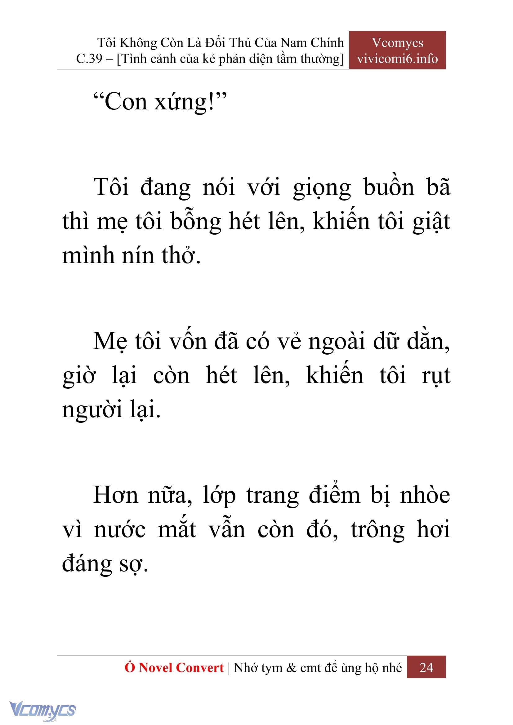 [Novel] Tôi Không Còn Là Đối Thủ Của Nam Chính Chapter  39 - 26