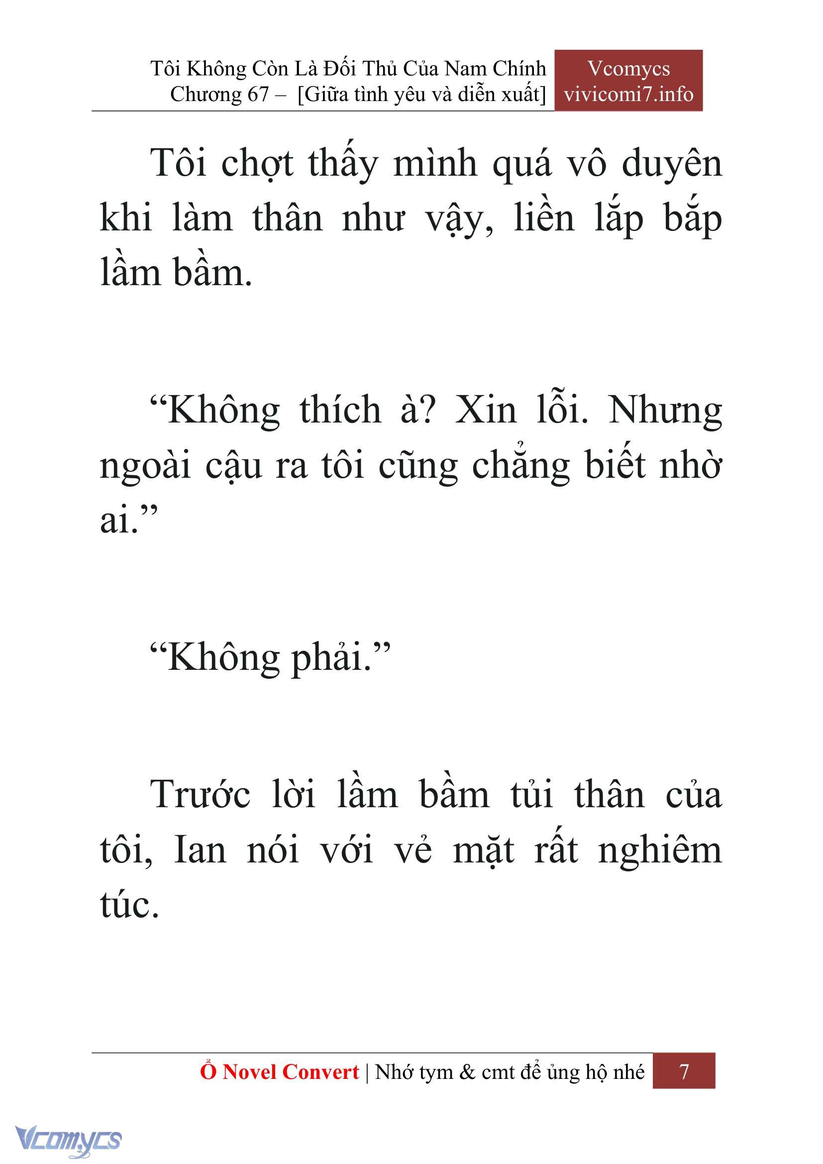 [Novel] Tôi Không Còn Là Đối Thủ Của Nam Chính Chapter  67 - 9