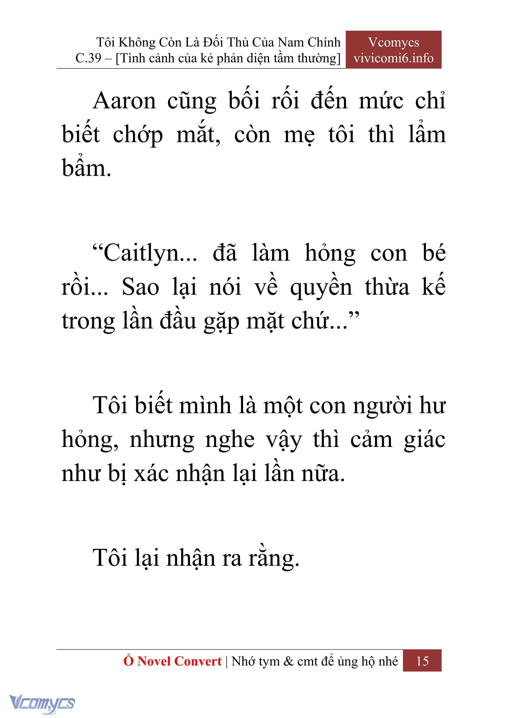 [Novel] Tôi Không Còn Là Đối Thủ Của Nam Chính Chapter  39 - 17