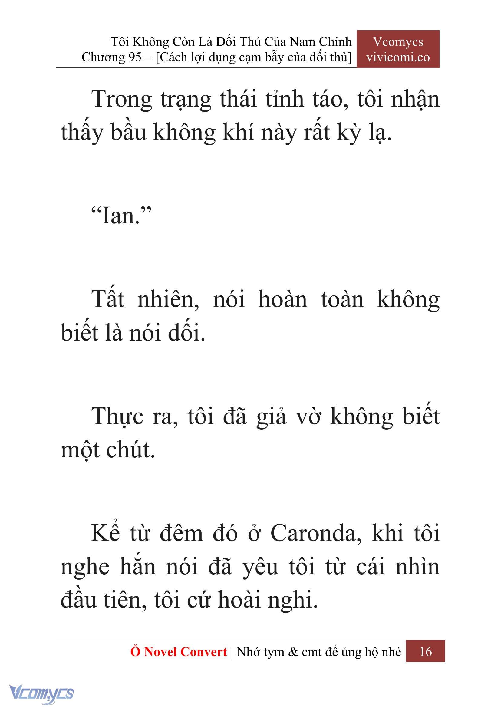 [Novel] Tôi Không Còn Là Đối Thủ Của Nam Chính Chapter  95 - 18