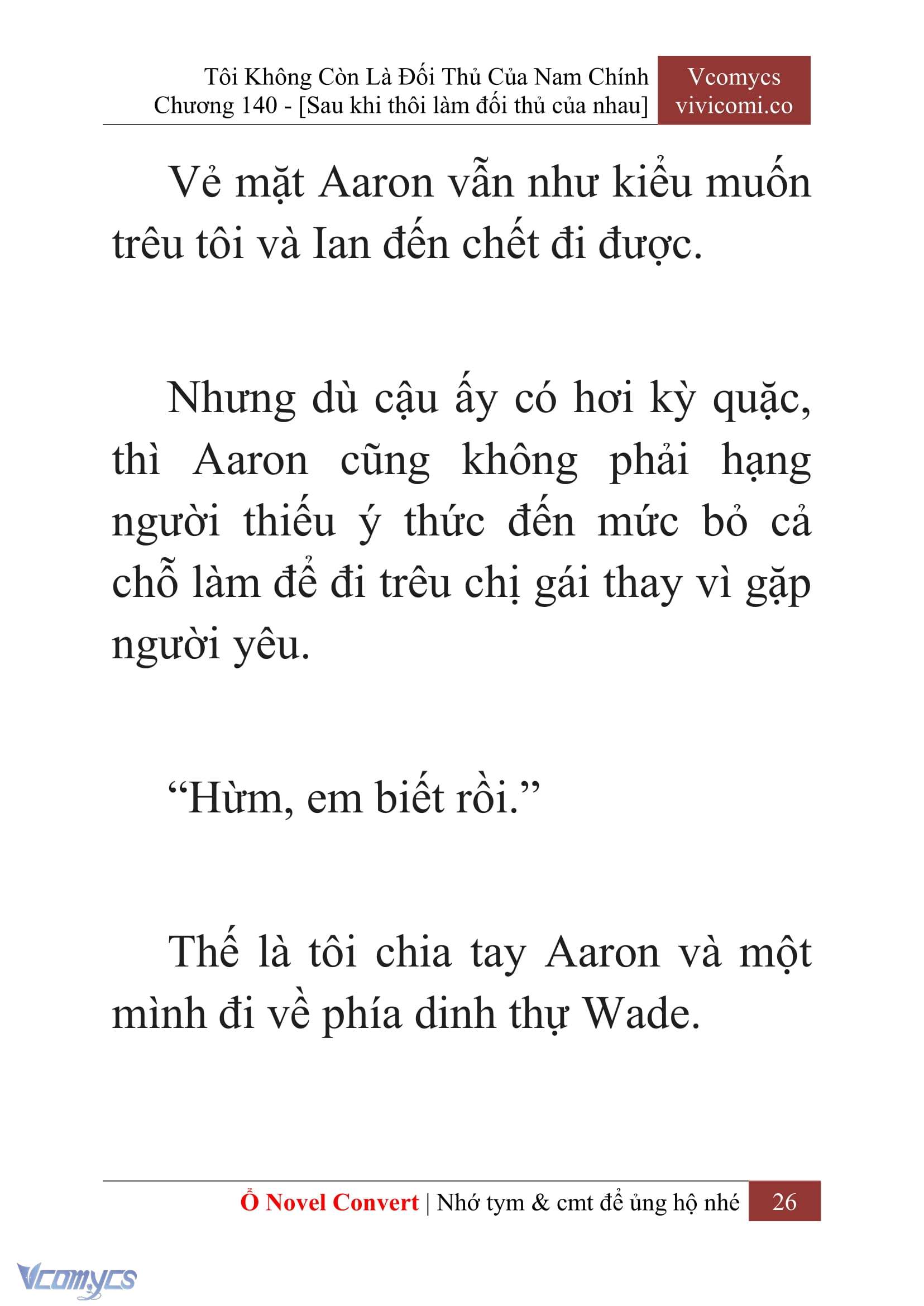 [Novel] Tôi Không Còn Là Đối Thủ Của Nam Chính Chapter  140 - 28