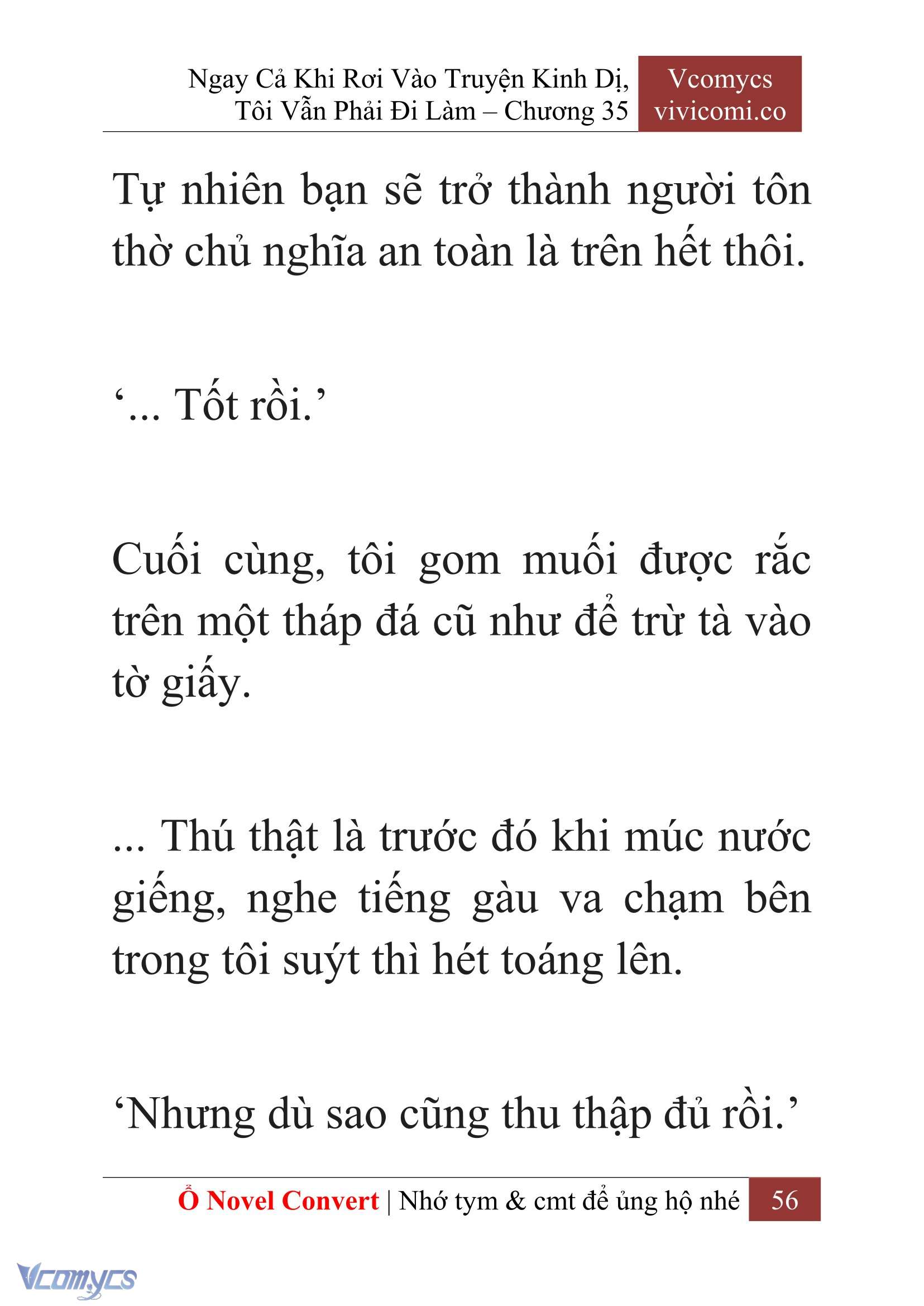 [Novel] Ngay Cả Khi Rơi Vào Truyện Kinh Dị, Tôi Vẫn Phải Đi Làm Chapter  35 - 58