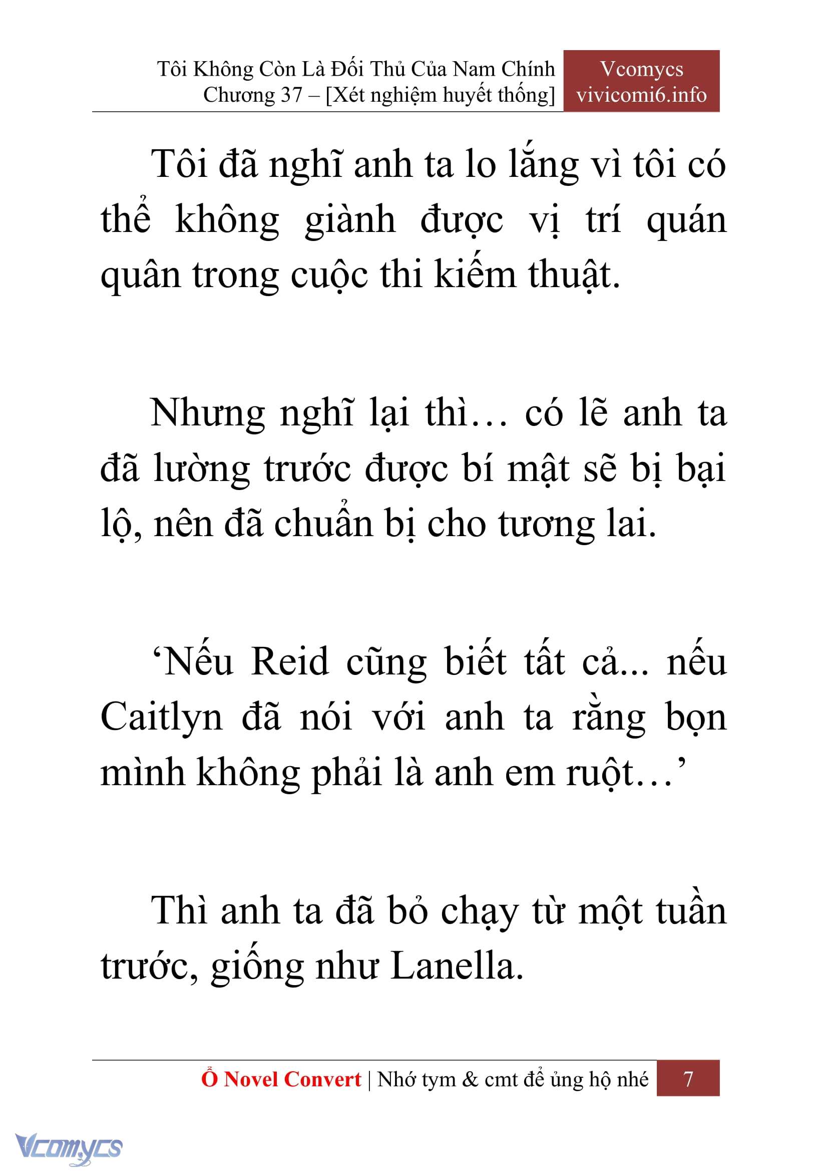 [Novel] Tôi Không Còn Là Đối Thủ Của Nam Chính Chapter  37 - 9