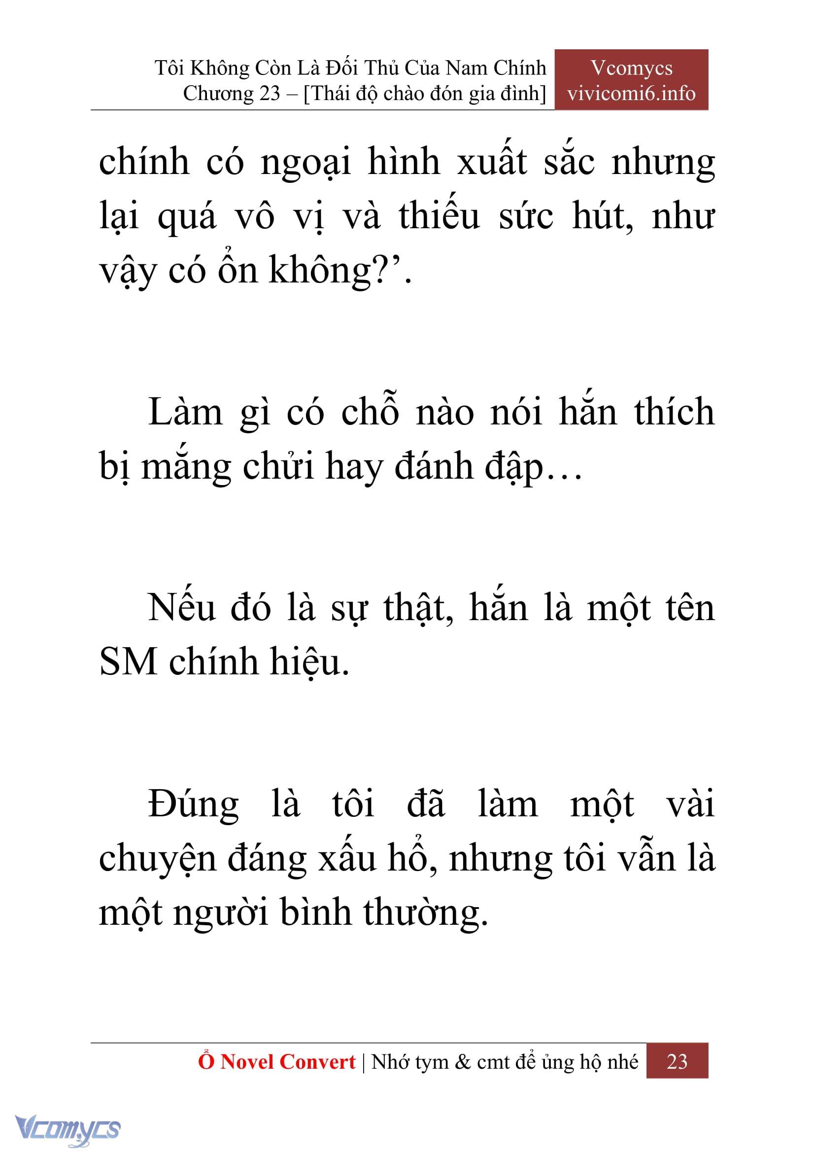 [Novel] Tôi Không Còn Là Đối Thủ Của Nam Chính Chapter  23 - 25