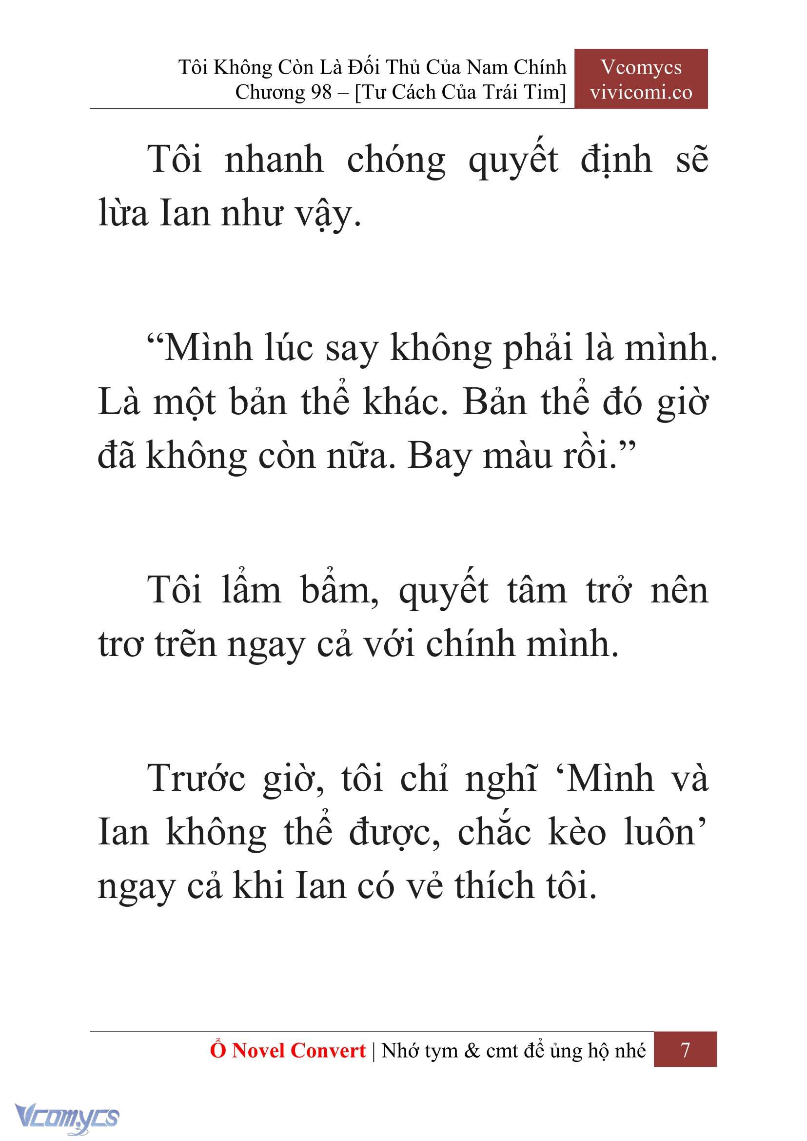 [Novel] Tôi Không Còn Là Đối Thủ Của Nam Chính Chapter  98 - 9