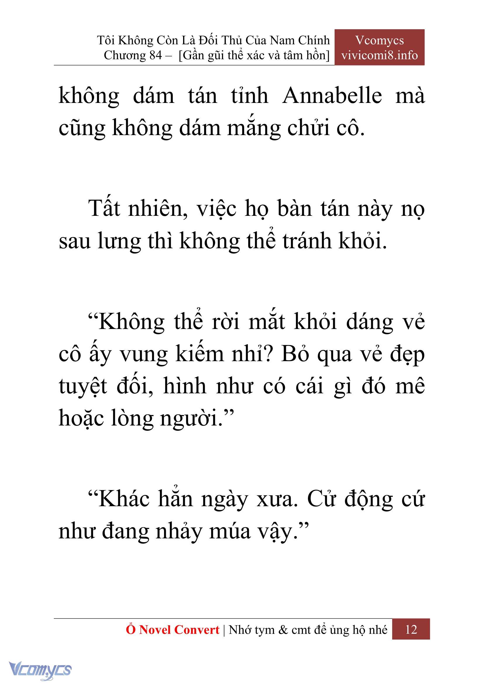 [Novel] Tôi Không Còn Là Đối Thủ Của Nam Chính Chapter  84 - 14