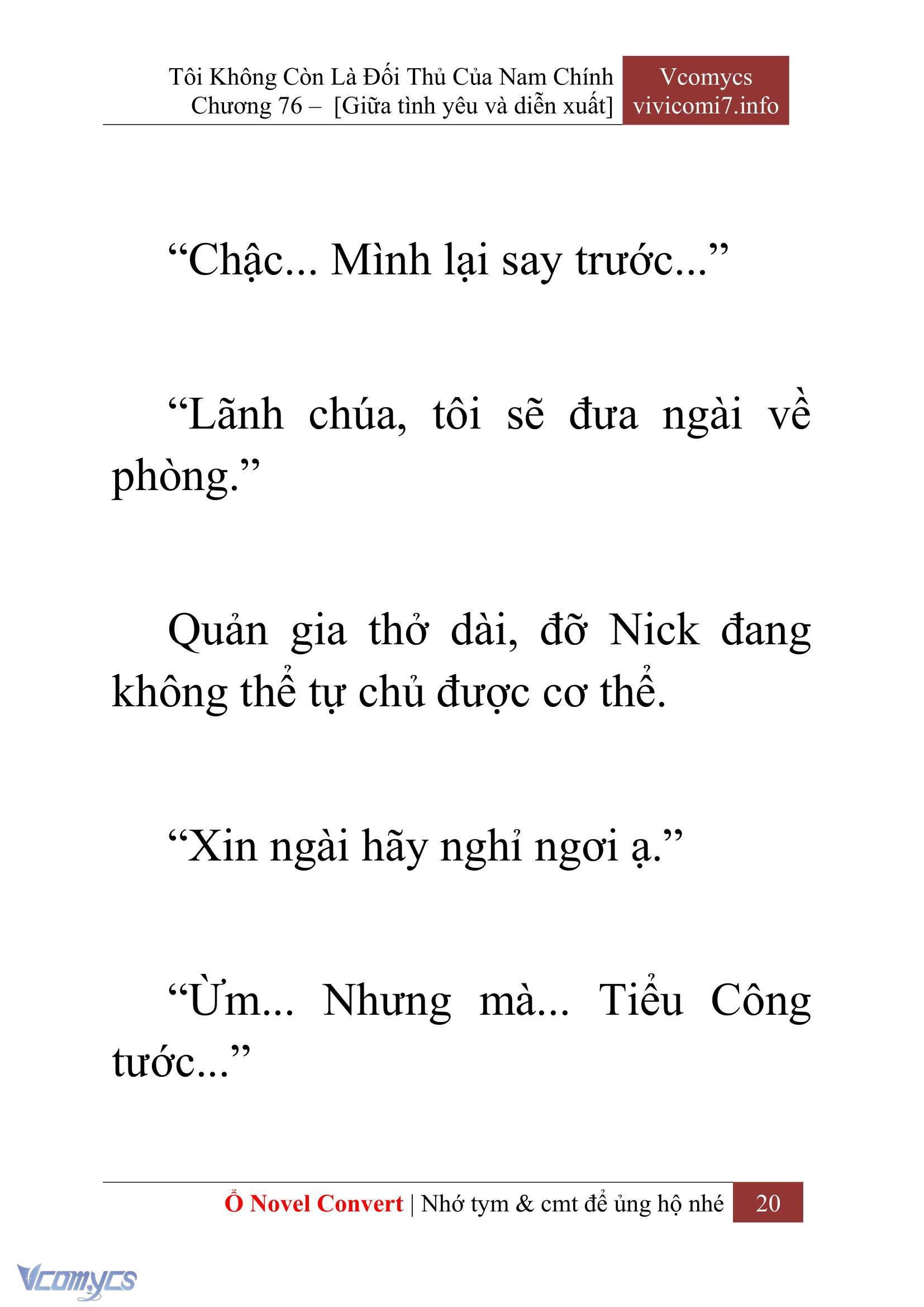 [Novel] Tôi Không Còn Là Đối Thủ Của Nam Chính Chapter  76 - 22