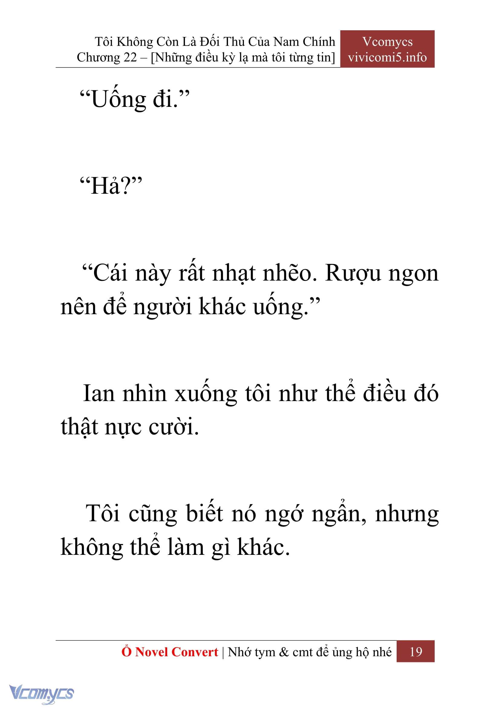 [Novel] Tôi Không Còn Là Đối Thủ Của Nam Chính Chapter  22 - 21