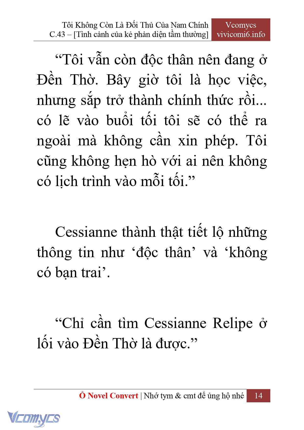 [Novel] Tôi Không Còn Là Đối Thủ Của Nam Chính Chapter  43 - 16