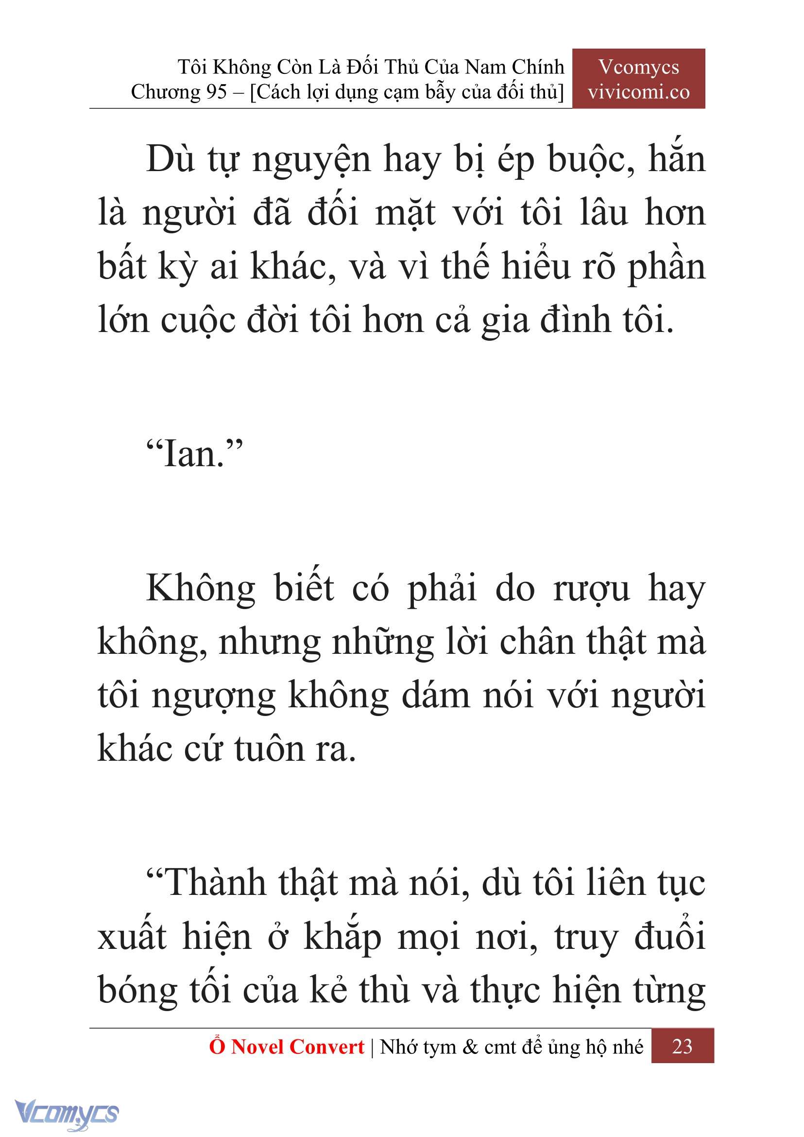 [Novel] Tôi Không Còn Là Đối Thủ Của Nam Chính Chapter  95 - 25