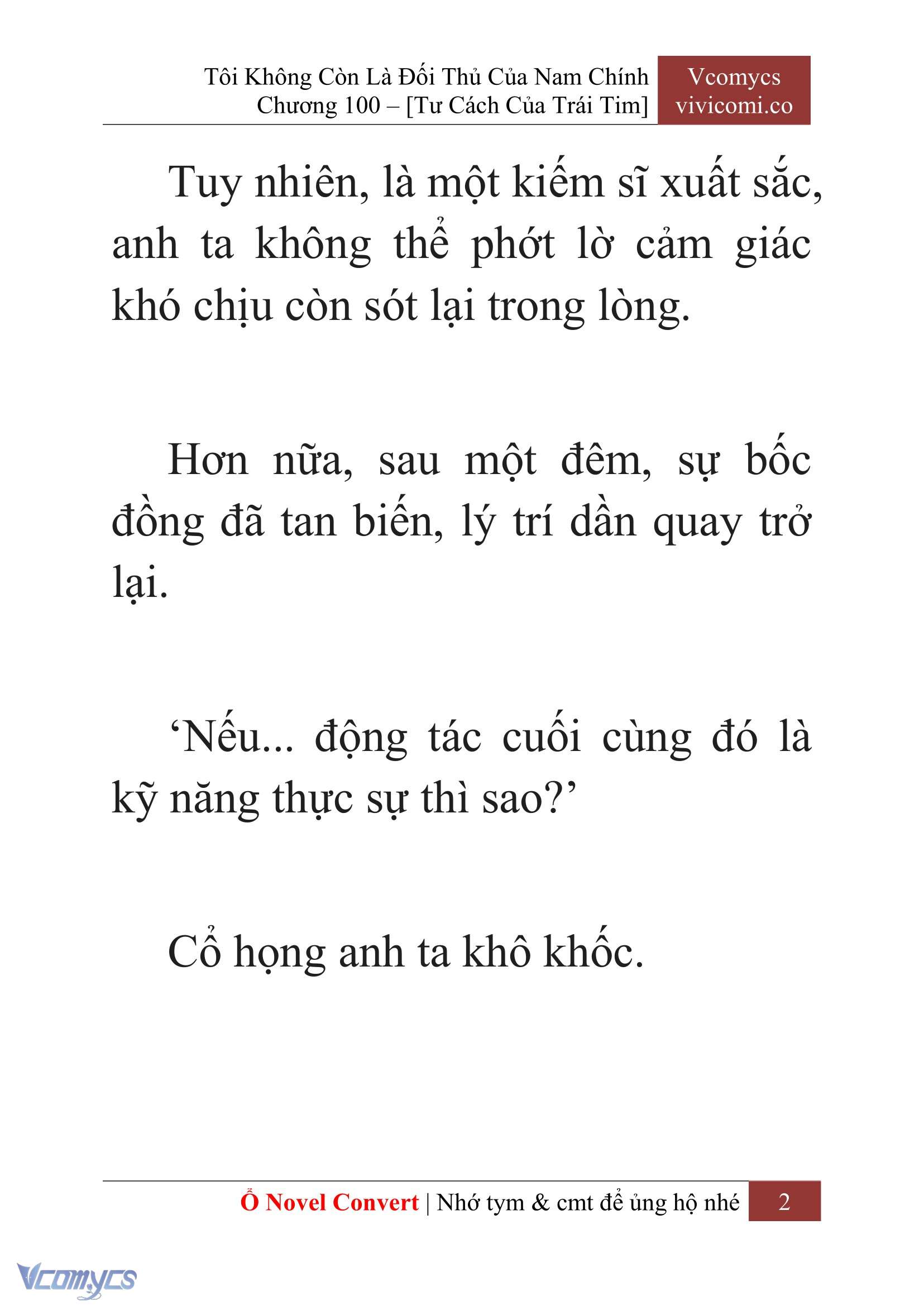 [Novel] Tôi Không Còn Là Đối Thủ Của Nam Chính Chapter  100 - 4