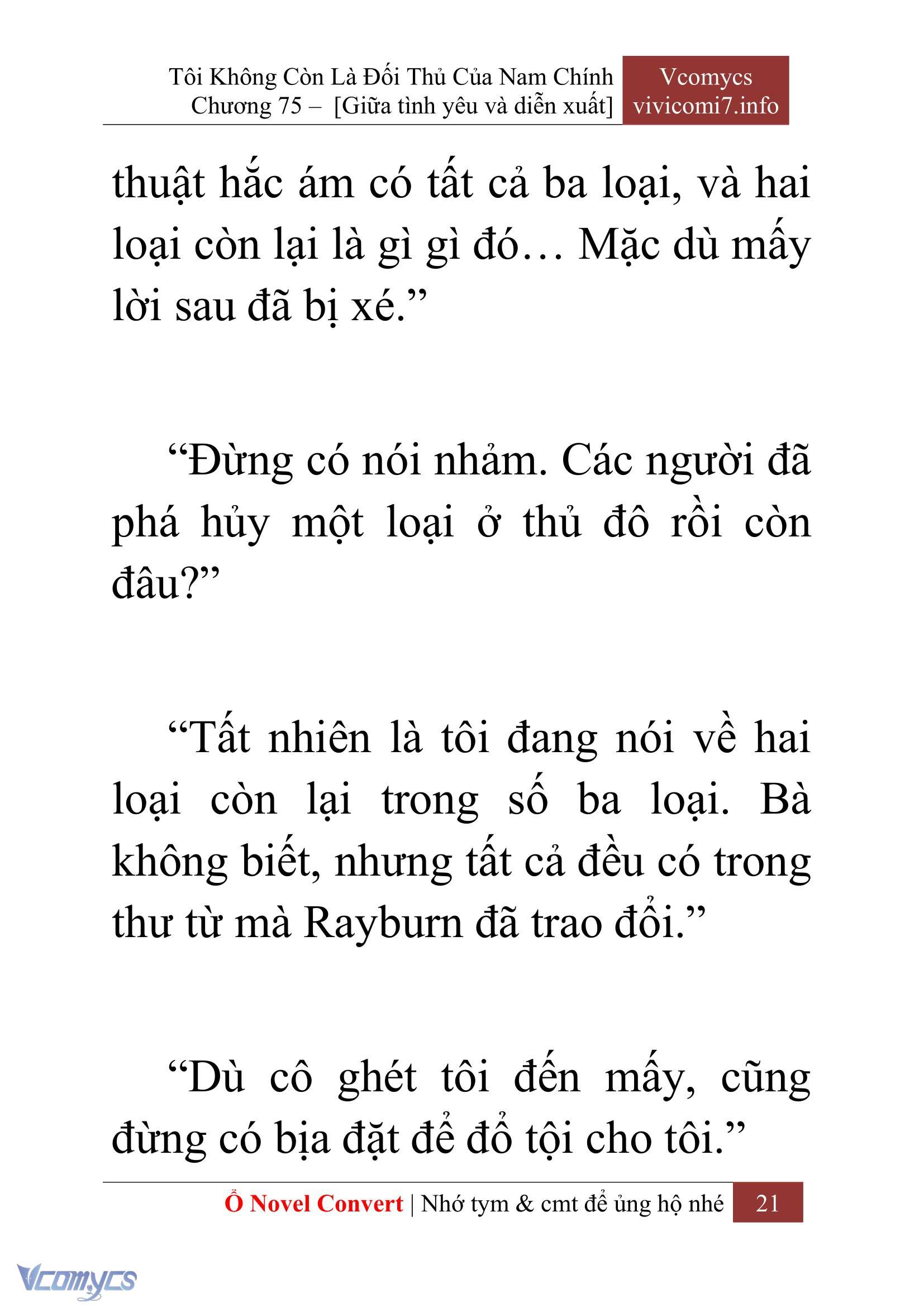 [Novel] Tôi Không Còn Là Đối Thủ Của Nam Chính Chapter  75 - 23