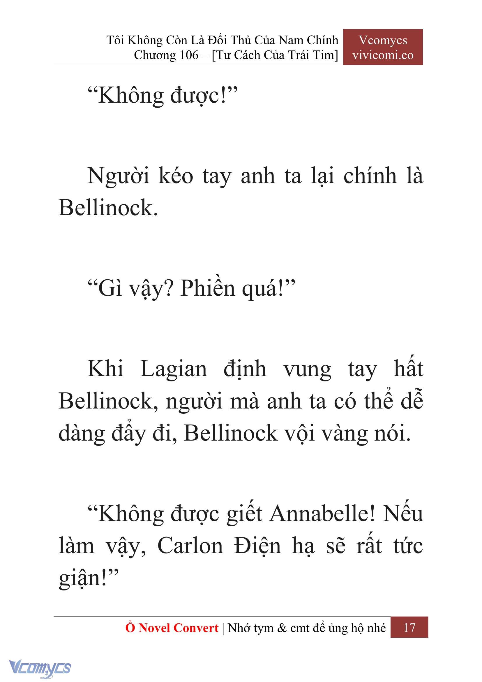 [Novel] Tôi Không Còn Là Đối Thủ Của Nam Chính Chapter  106 - 19