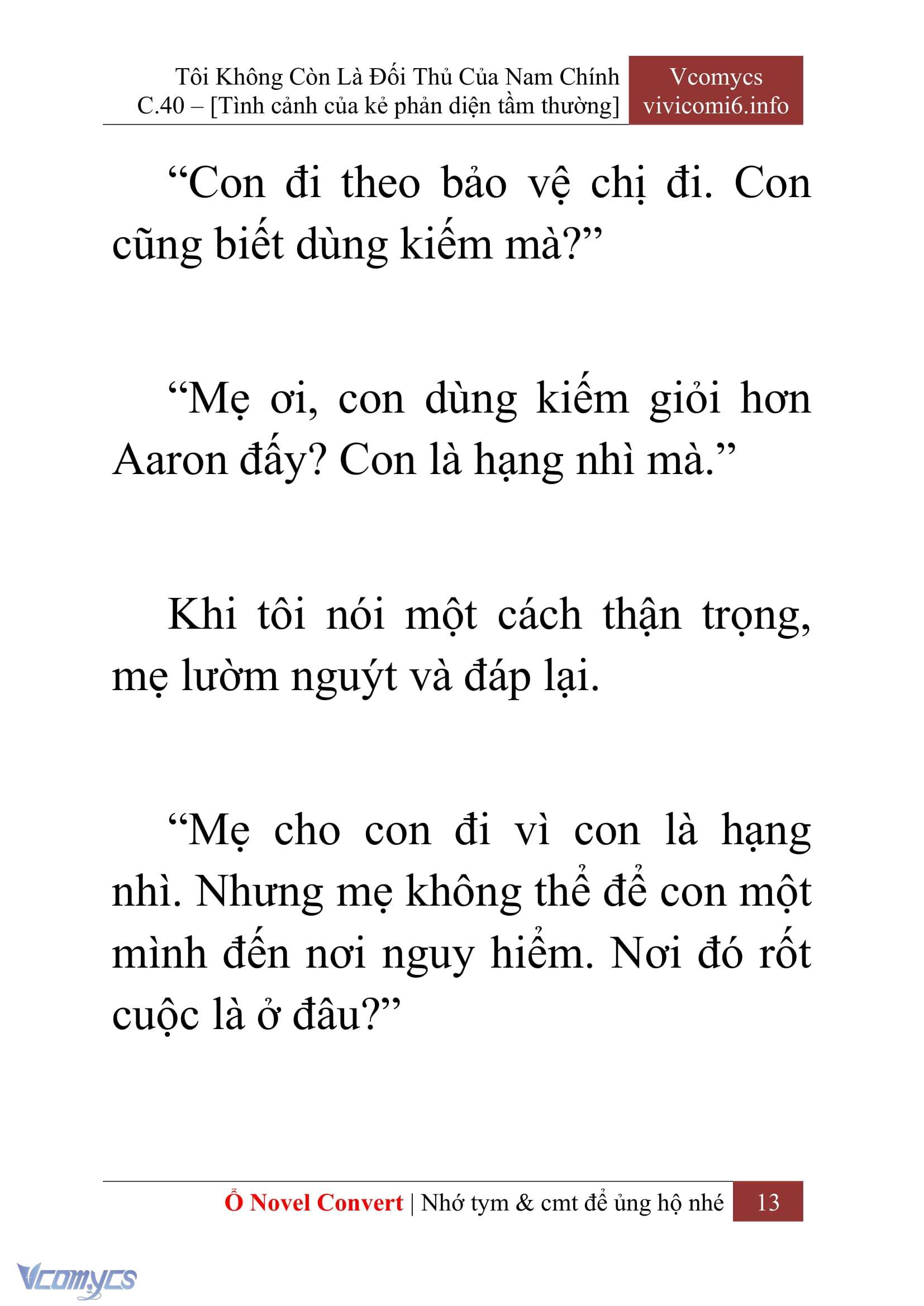 [Novel] Tôi Không Còn Là Đối Thủ Của Nam Chính Chapter  40 - 15