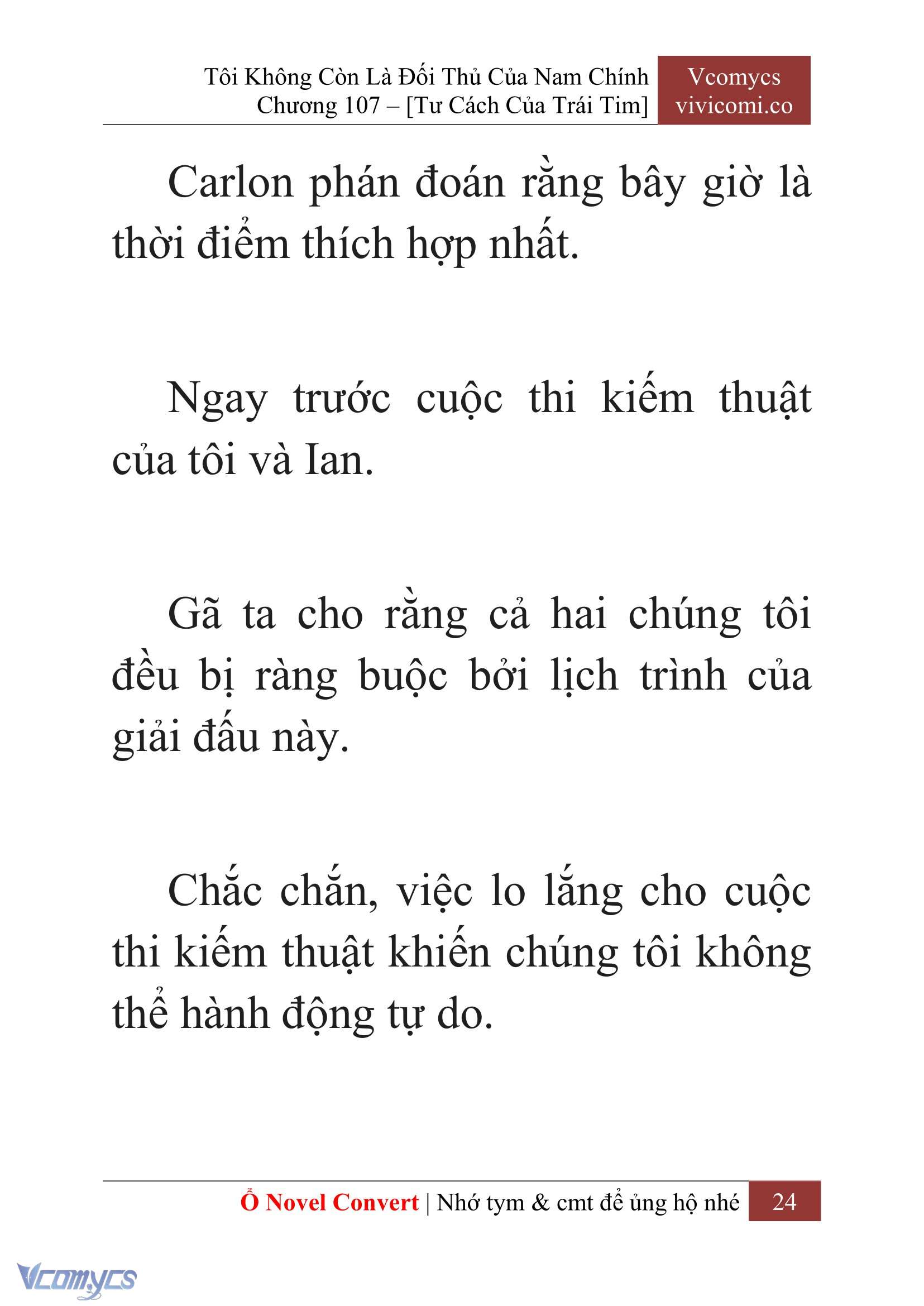 [Novel] Tôi Không Còn Là Đối Thủ Của Nam Chính Chapter  107 - 26