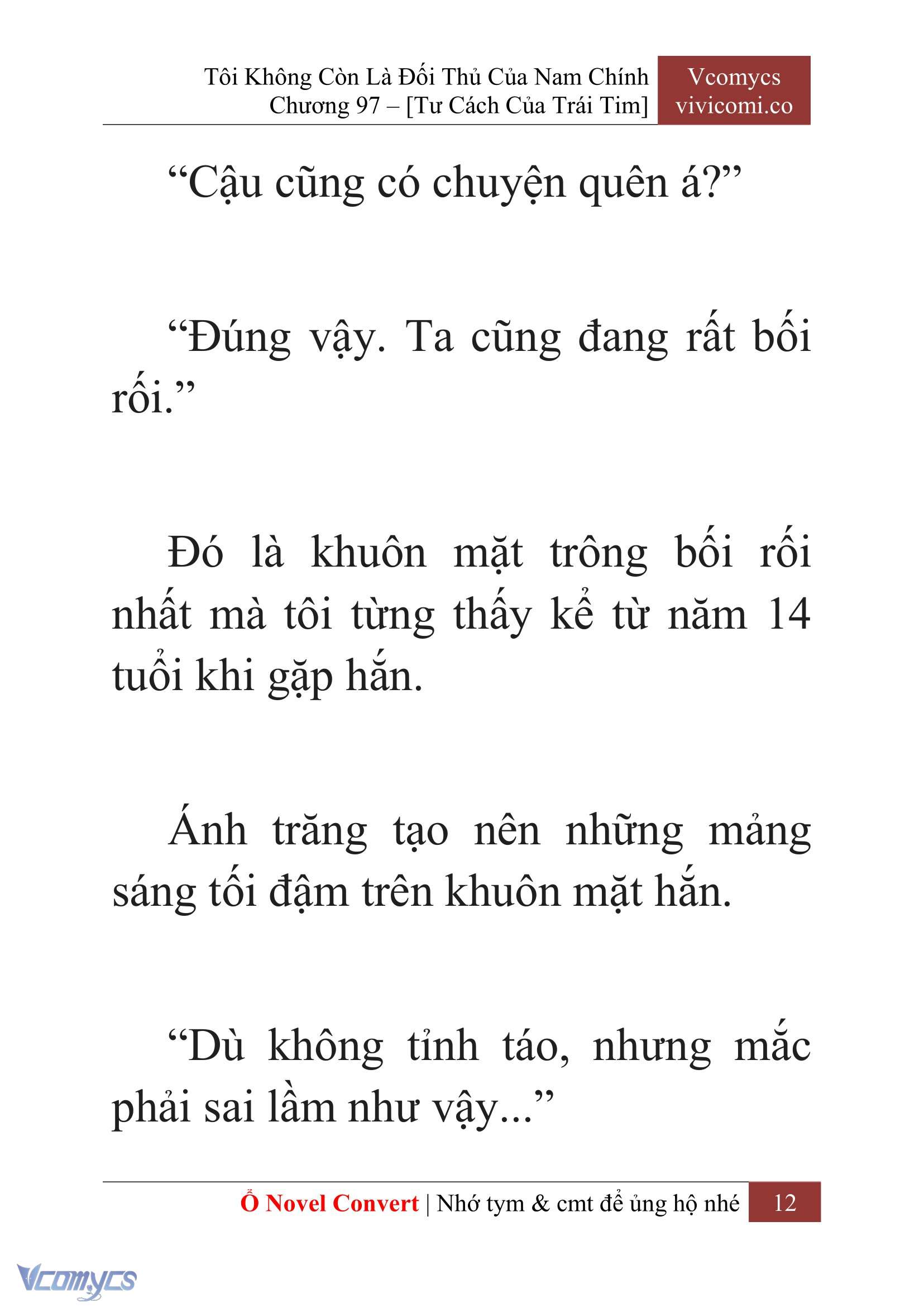 [Novel] Tôi Không Còn Là Đối Thủ Của Nam Chính Chapter  97 - 14