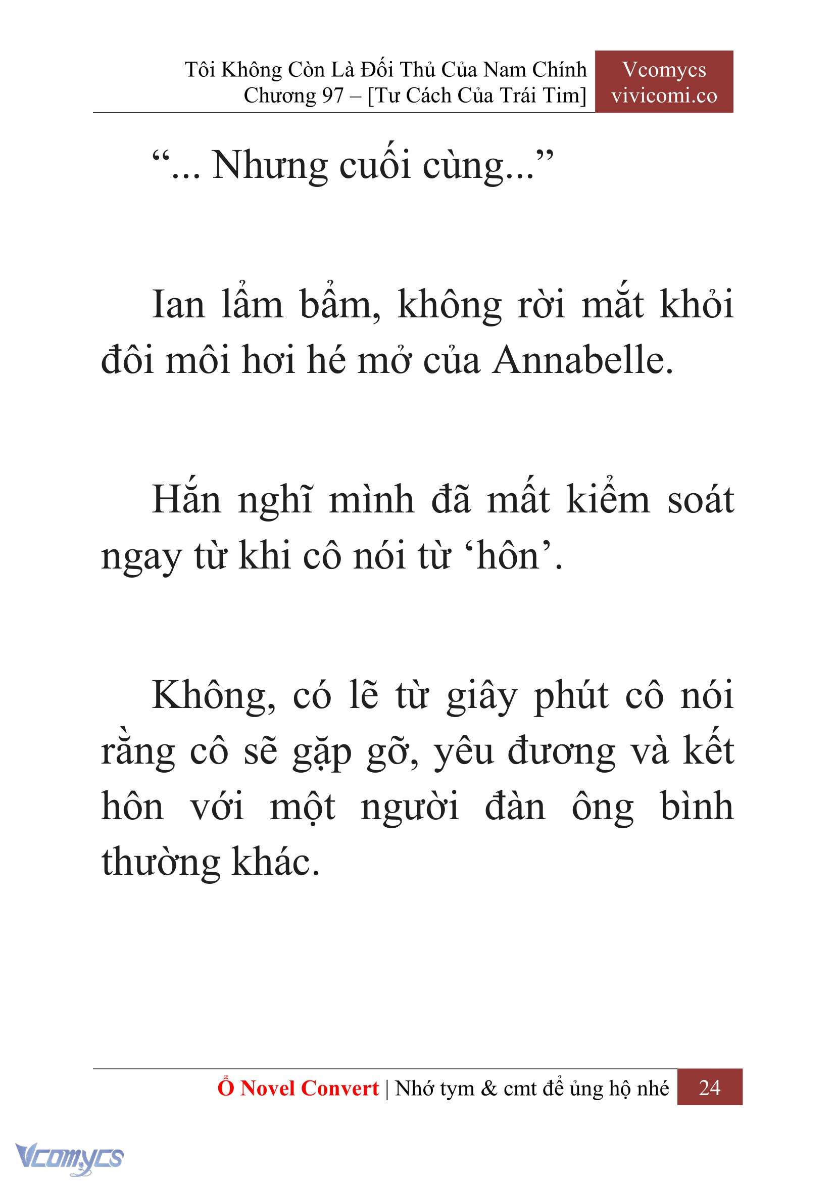 [Novel] Tôi Không Còn Là Đối Thủ Của Nam Chính Chapter  97 - 26