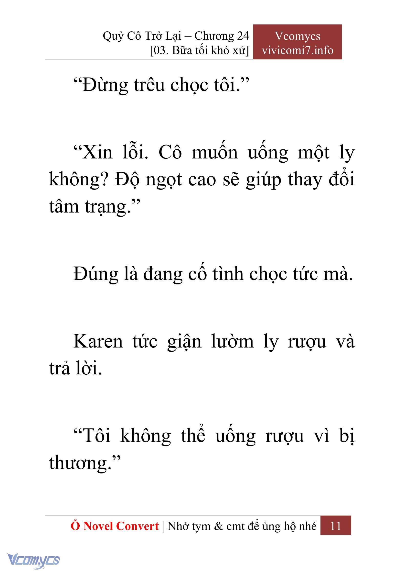 [Novel] Quý Cô Trở Lại Chapter  24 - 13