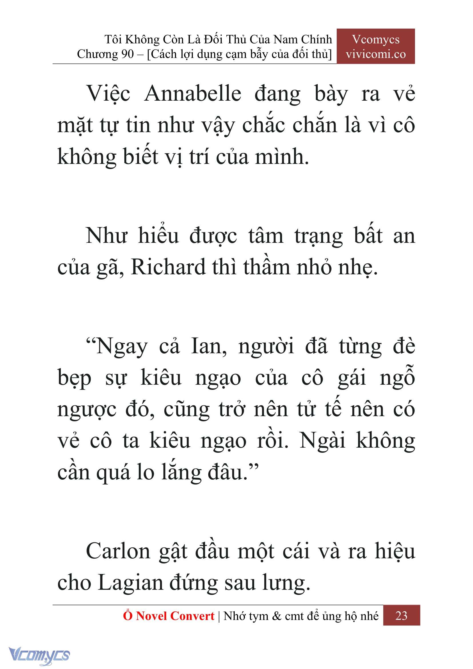 [Novel] Tôi Không Còn Là Đối Thủ Của Nam Chính Chapter  90 - 25