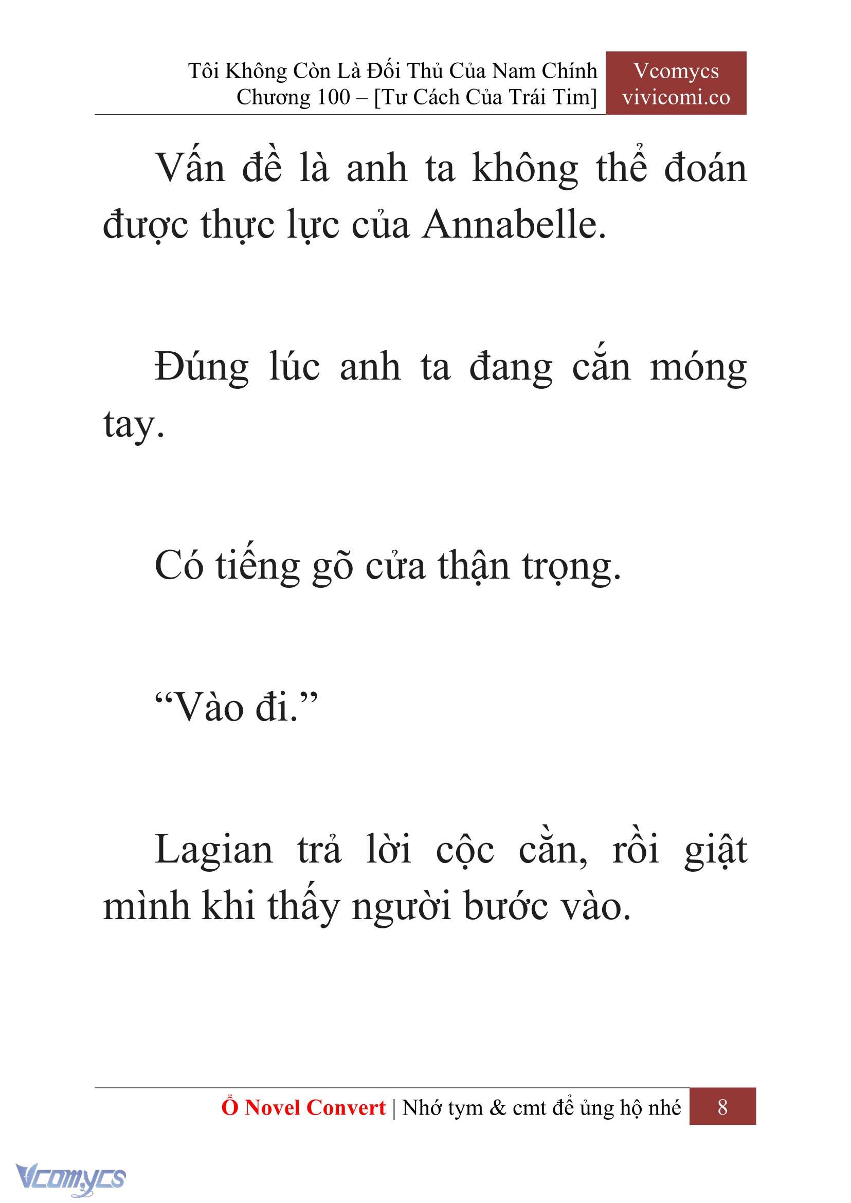 [Novel] Tôi Không Còn Là Đối Thủ Của Nam Chính Chapter  100 - 10