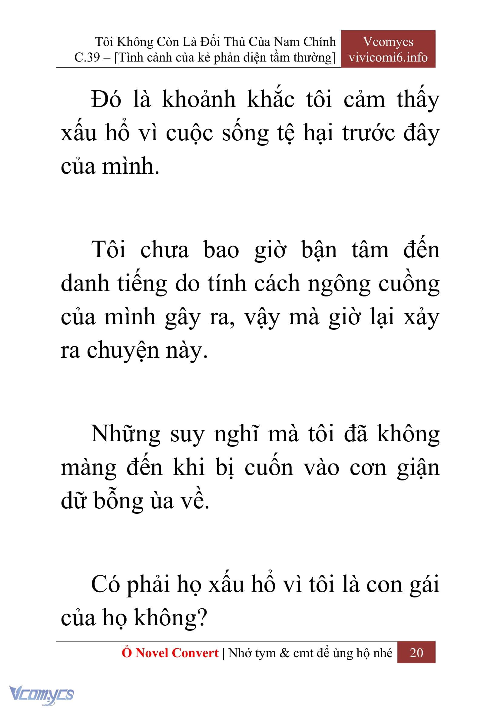[Novel] Tôi Không Còn Là Đối Thủ Của Nam Chính Chapter  39 - 22