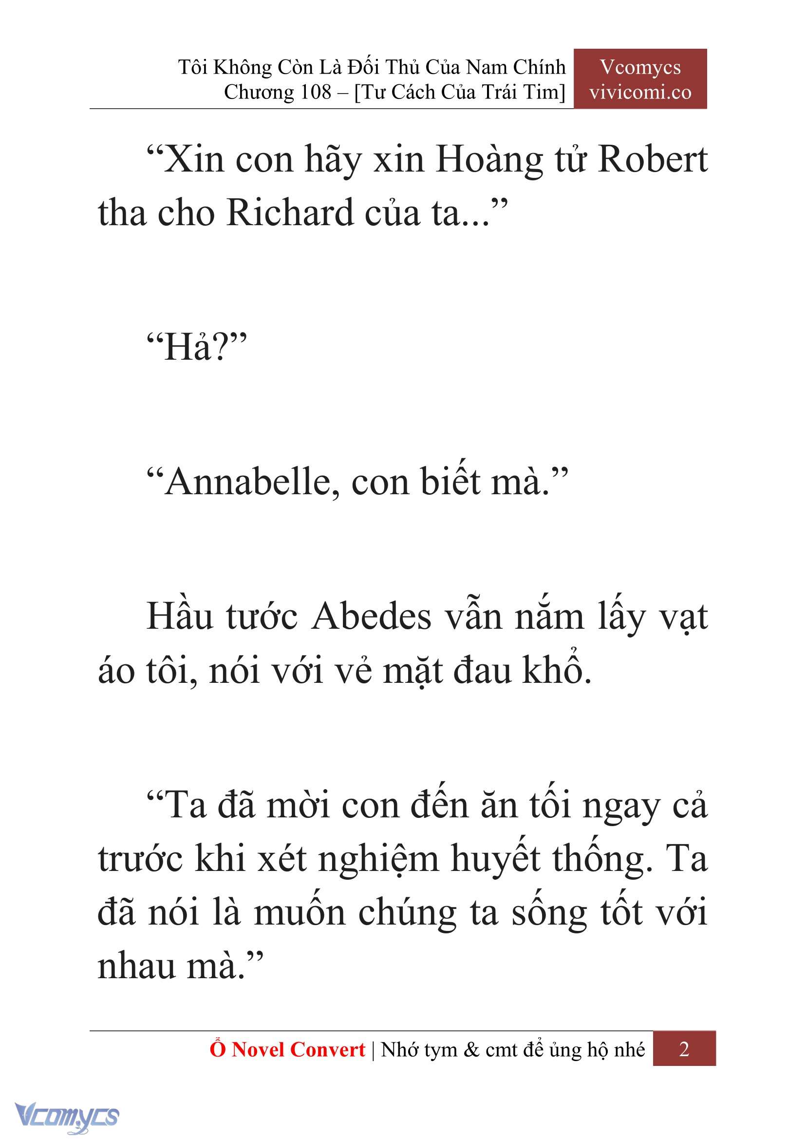 [Novel] Tôi Không Còn Là Đối Thủ Của Nam Chính Chapter  108 - 4