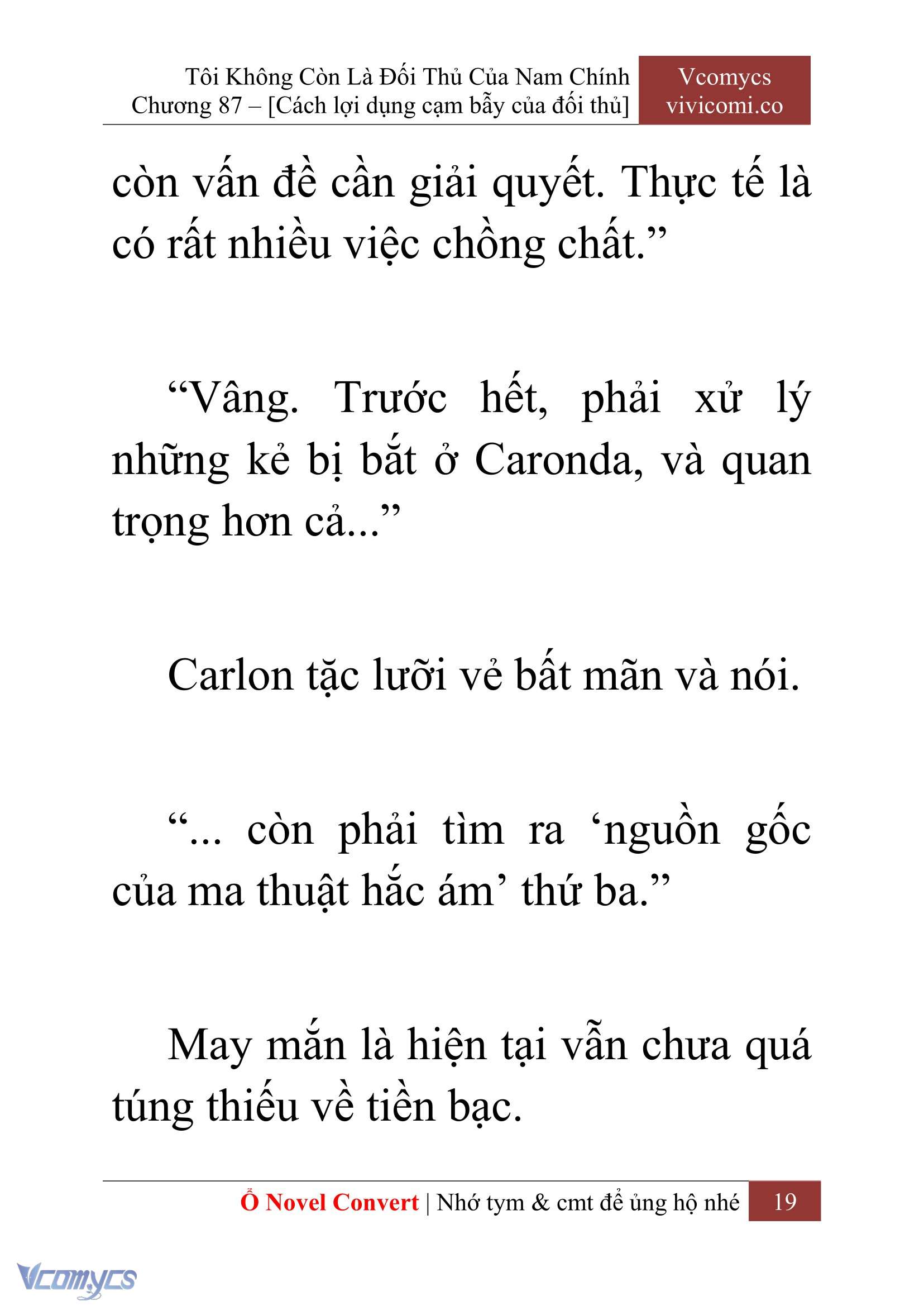 [Novel] Tôi Không Còn Là Đối Thủ Của Nam Chính Chapter  87 - 21