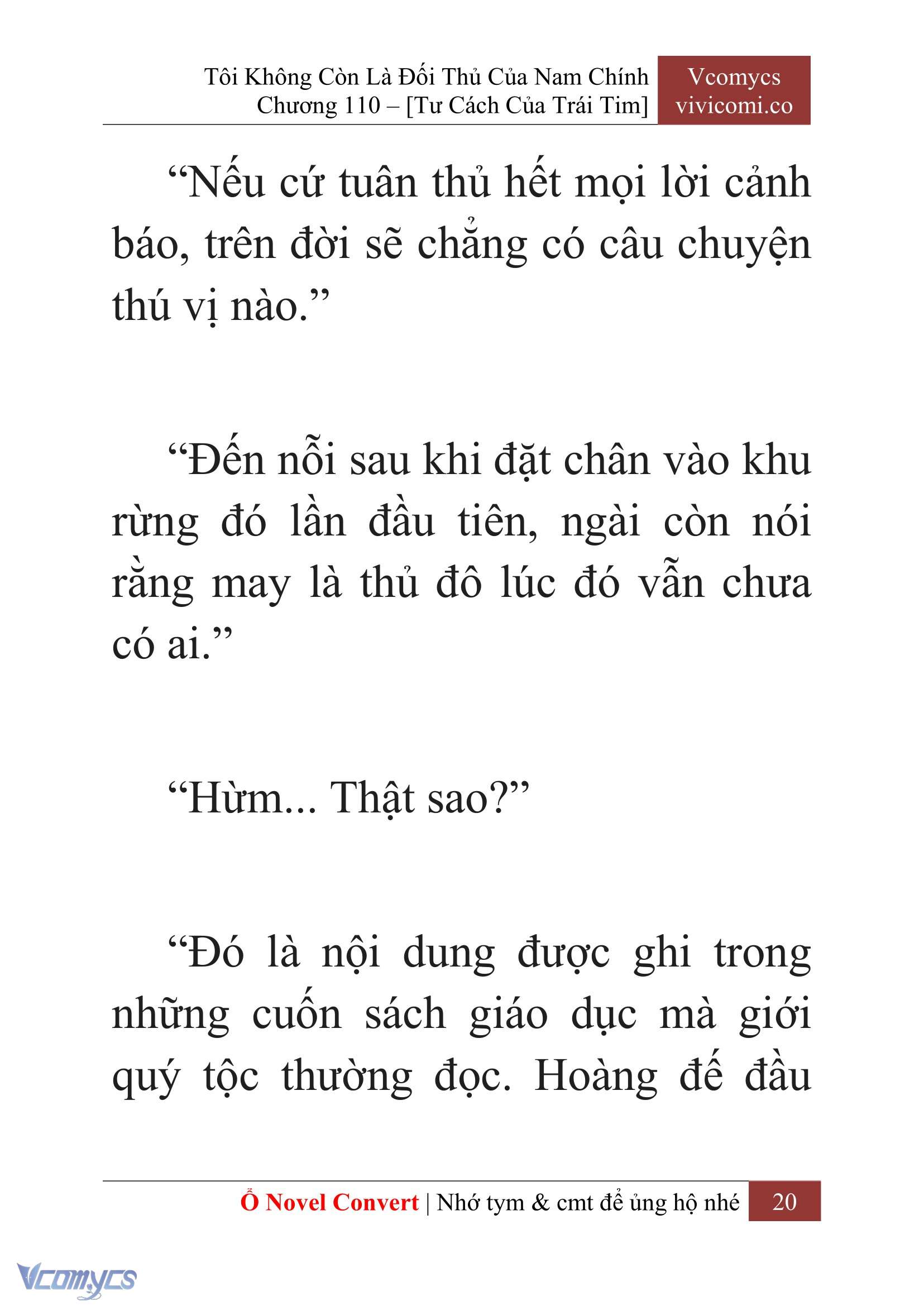 [Novel] Tôi Không Còn Là Đối Thủ Của Nam Chính Chapter  110 - 22