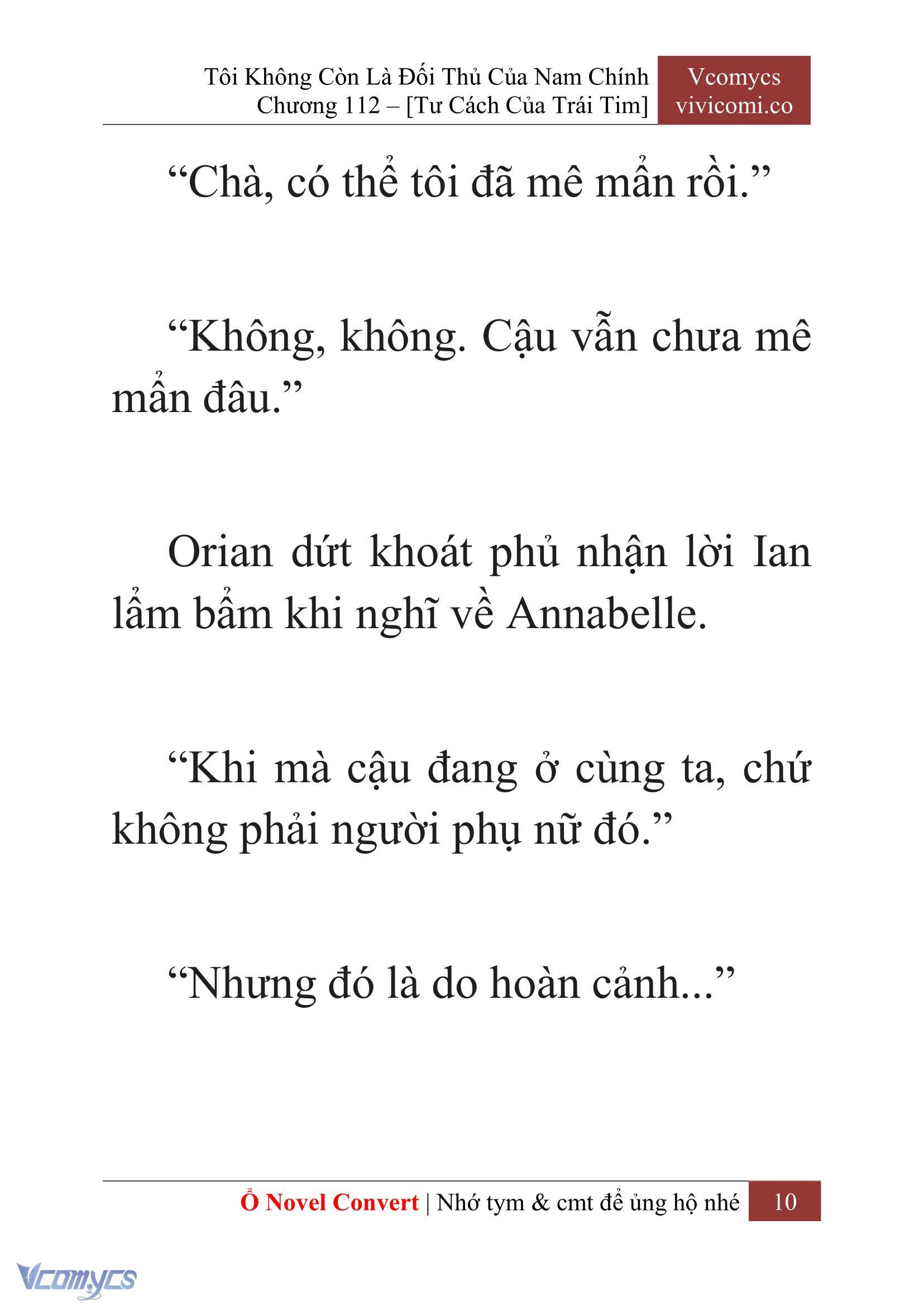 [Novel] Tôi Không Còn Là Đối Thủ Của Nam Chính Chapter  112 - 12