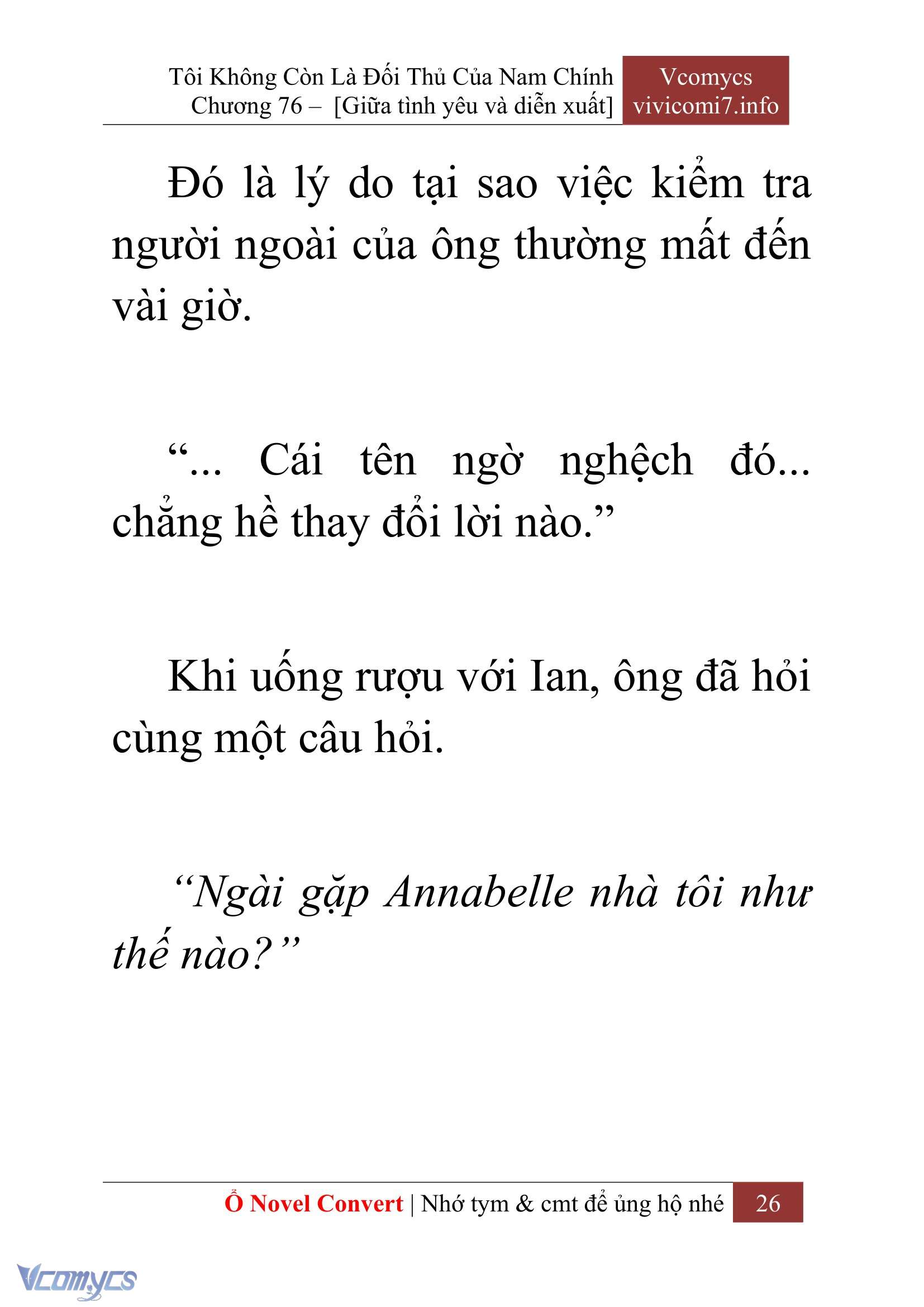 [Novel] Tôi Không Còn Là Đối Thủ Của Nam Chính Chapter  76 - 28