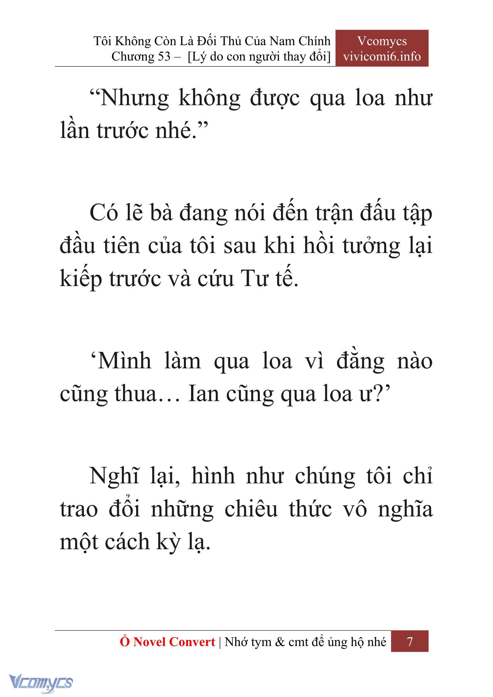 [Novel] Tôi Không Còn Là Đối Thủ Của Nam Chính Chapter  53 - 9