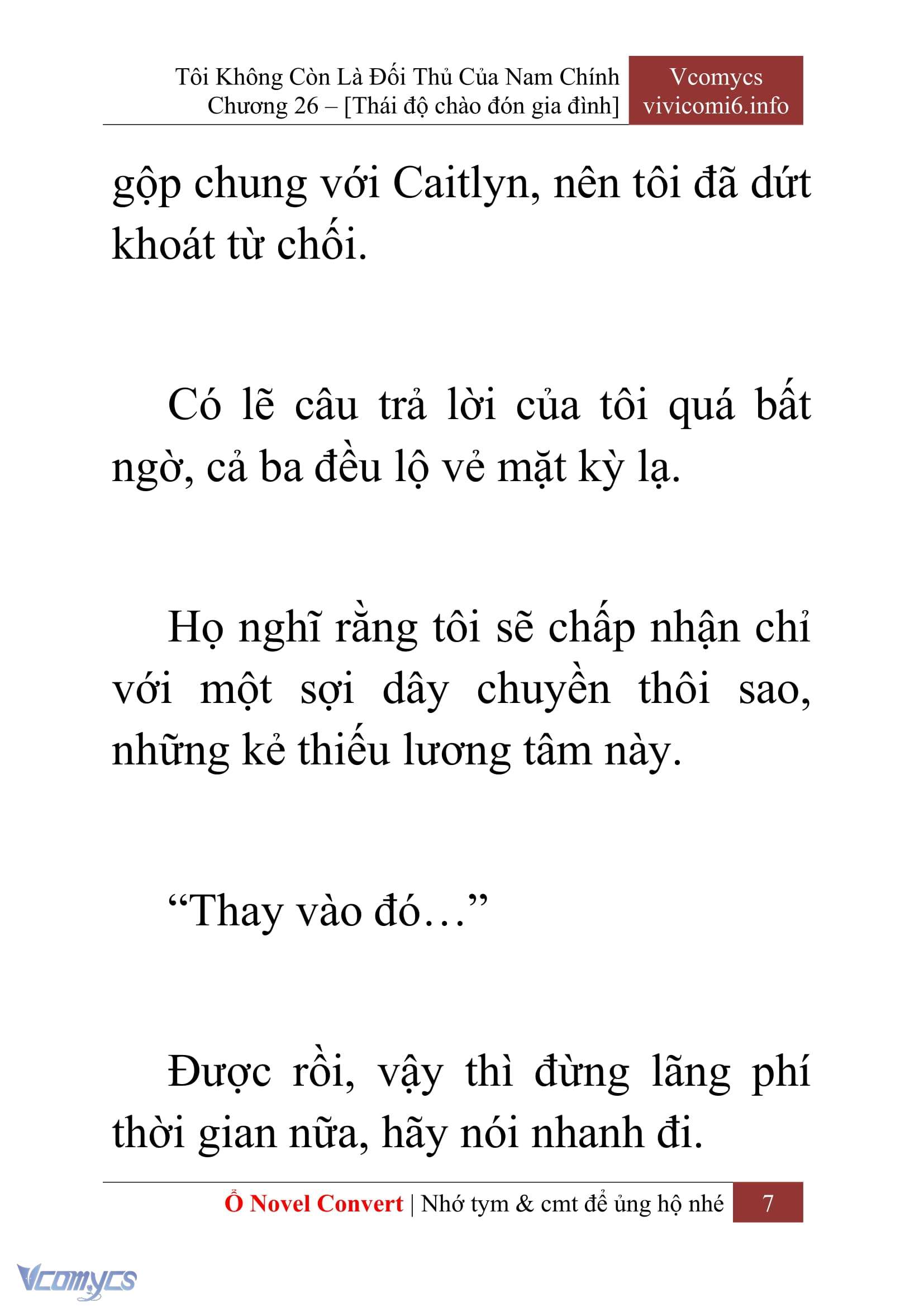 [Novel] Tôi Không Còn Là Đối Thủ Của Nam Chính Chapter  26 - 9
