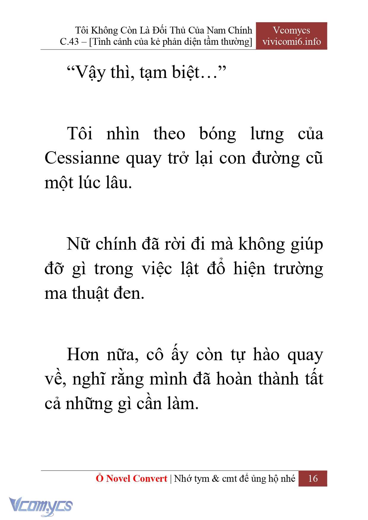 [Novel] Tôi Không Còn Là Đối Thủ Của Nam Chính Chapter  43 - 18