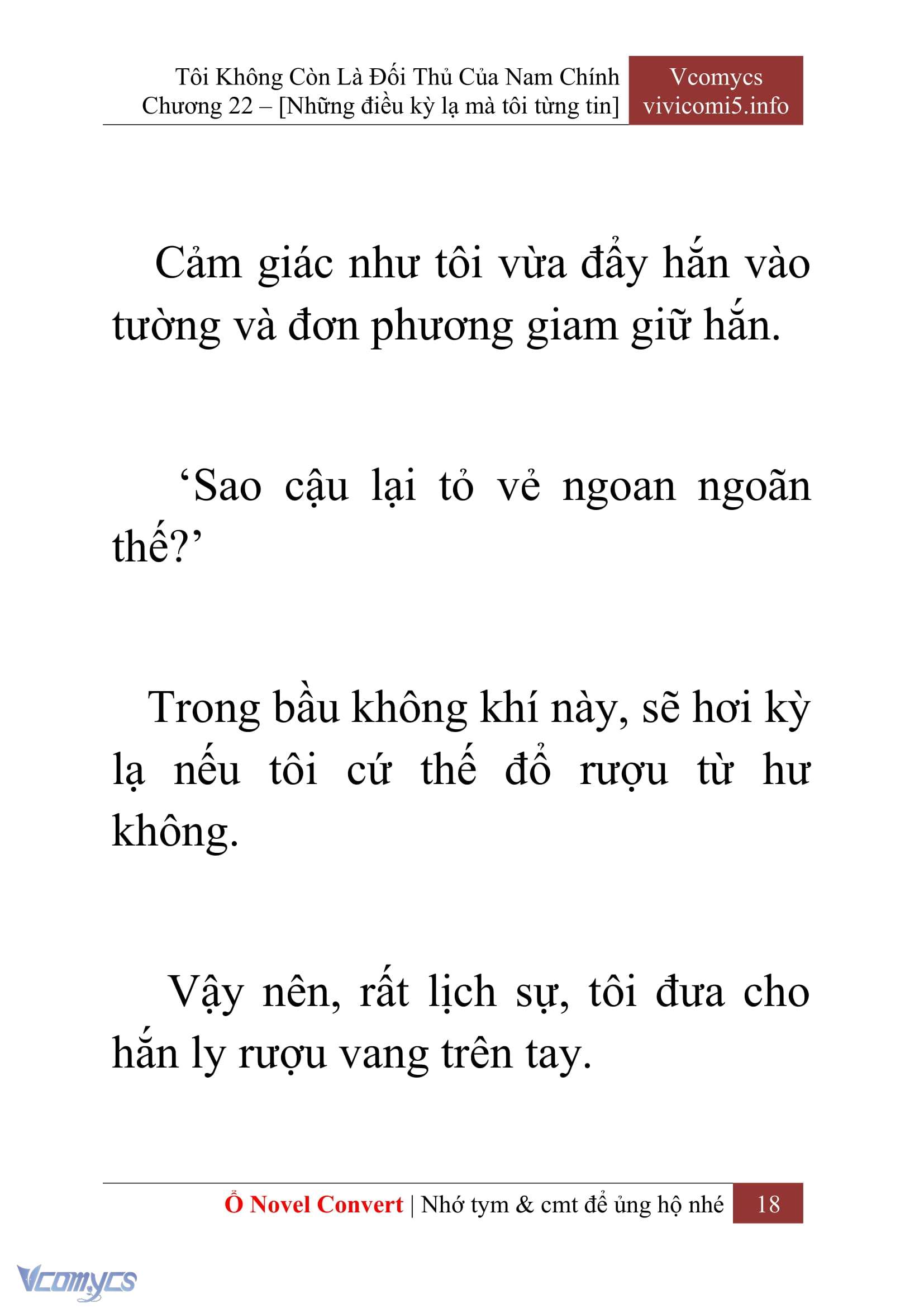 [Novel] Tôi Không Còn Là Đối Thủ Của Nam Chính Chapter  22 - 20