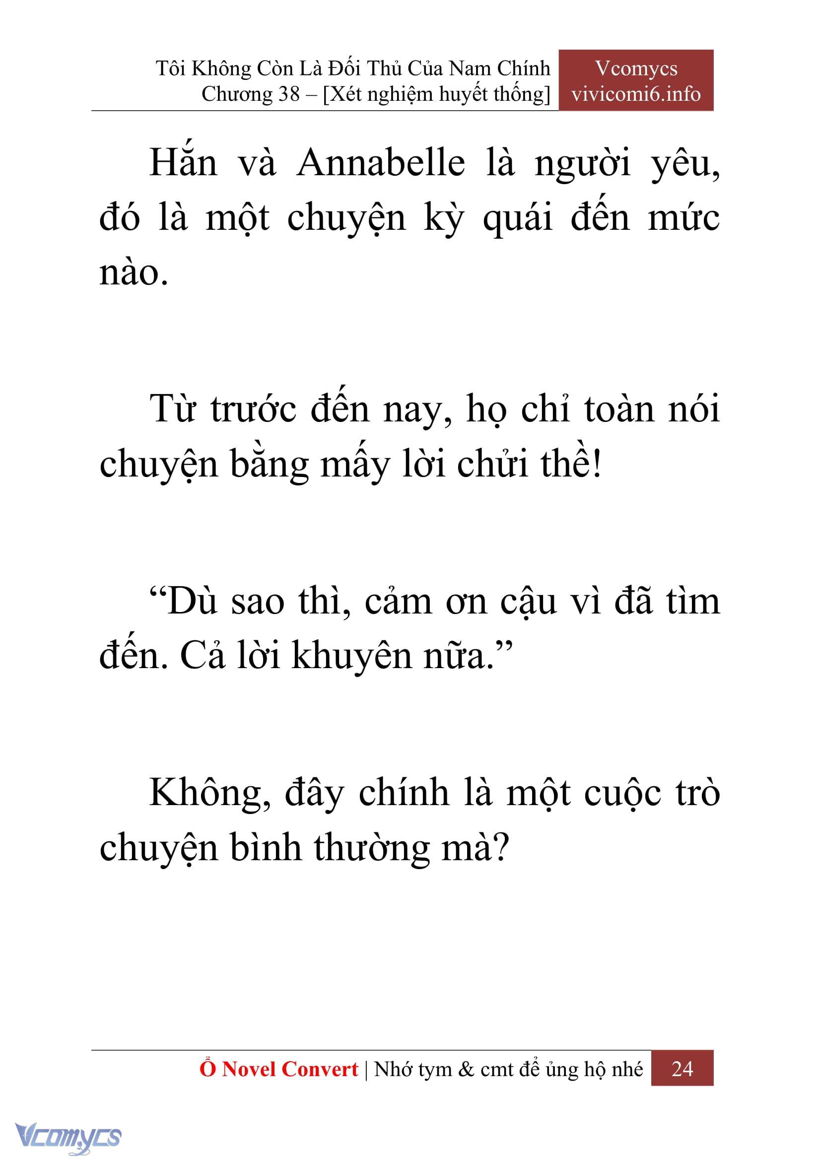 [Novel] Tôi Không Còn Là Đối Thủ Của Nam Chính Chapter  38 - 26