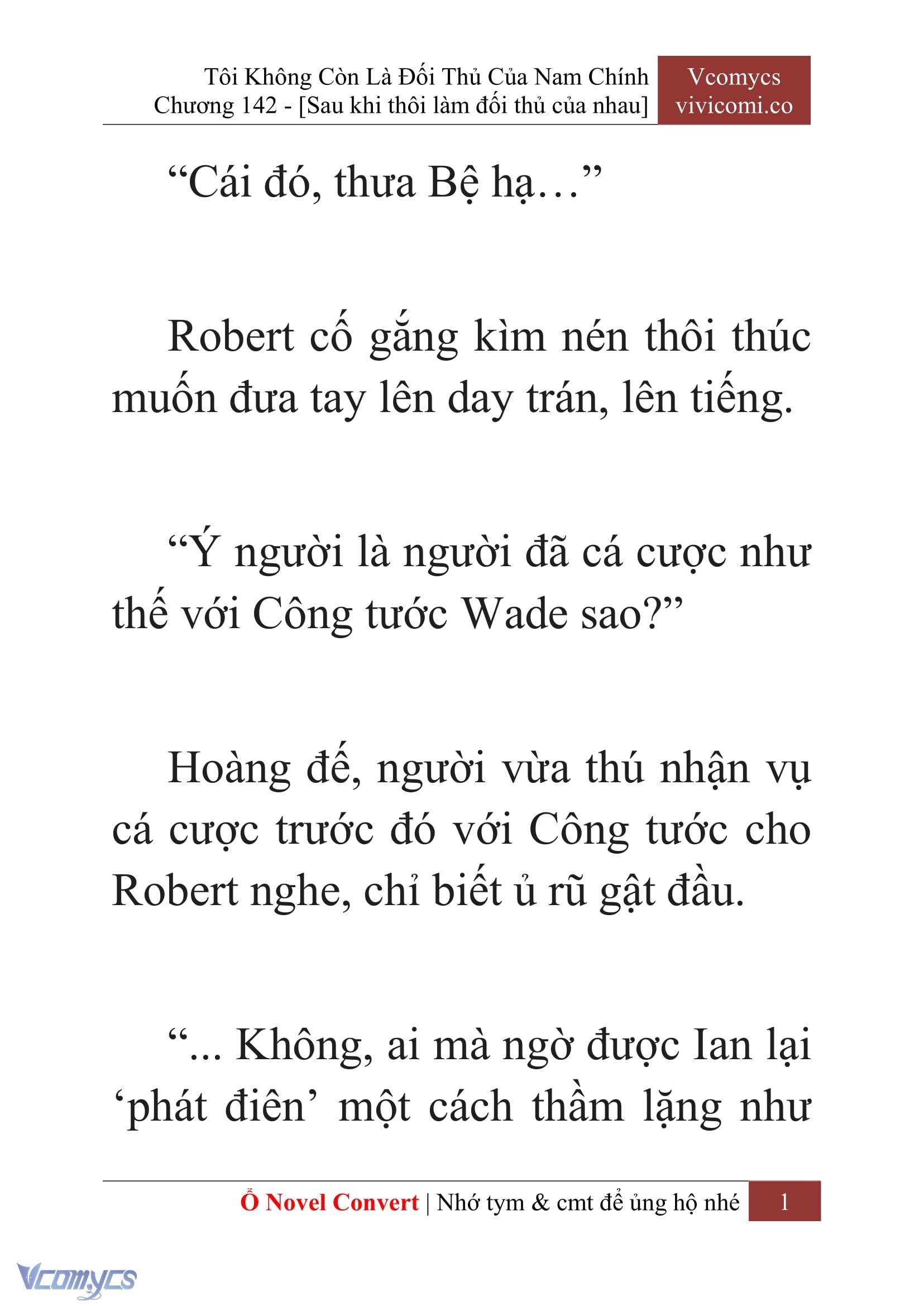 [Novel] Tôi Không Còn Là Đối Thủ Của Nam Chính Chapter  142 - 3