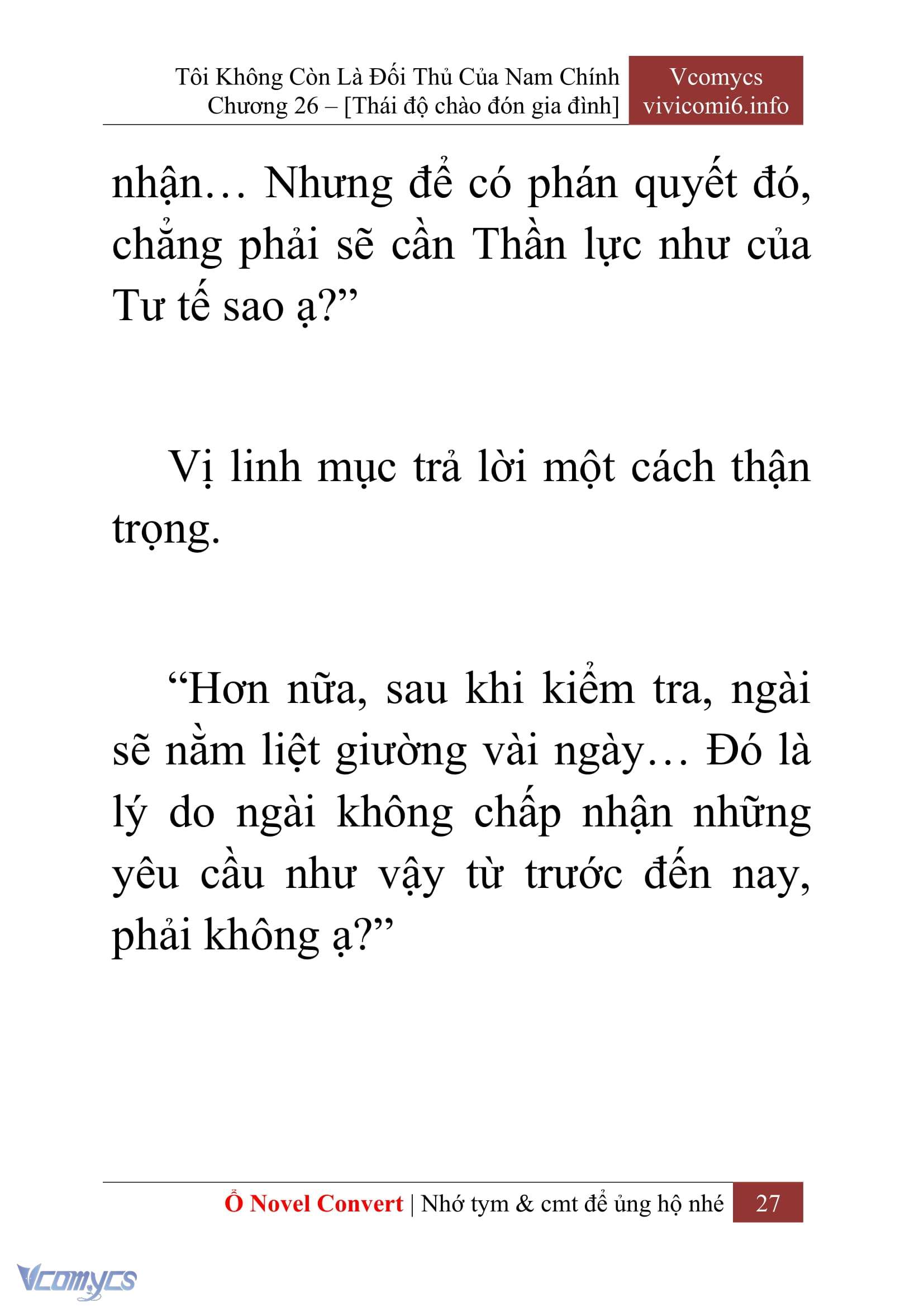 [Novel] Tôi Không Còn Là Đối Thủ Của Nam Chính Chapter  26 - 29