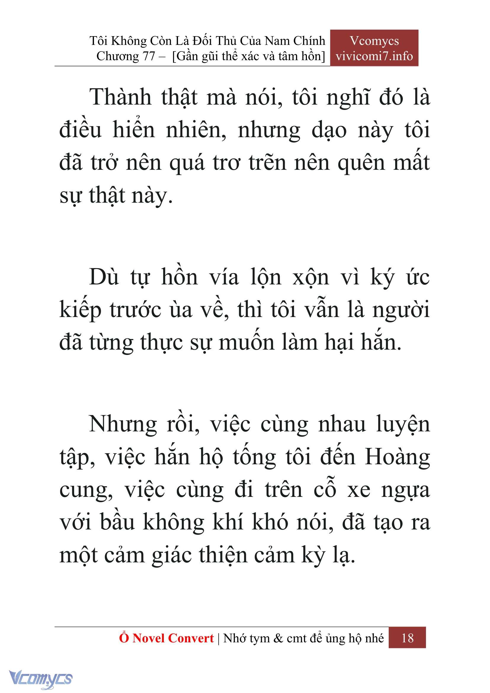 [Novel] Tôi Không Còn Là Đối Thủ Của Nam Chính Chapter  77 - 20