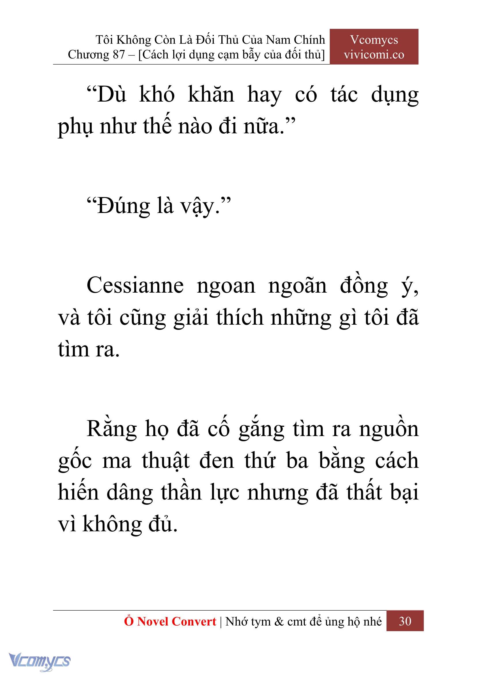 [Novel] Tôi Không Còn Là Đối Thủ Của Nam Chính Chapter  87 - 32