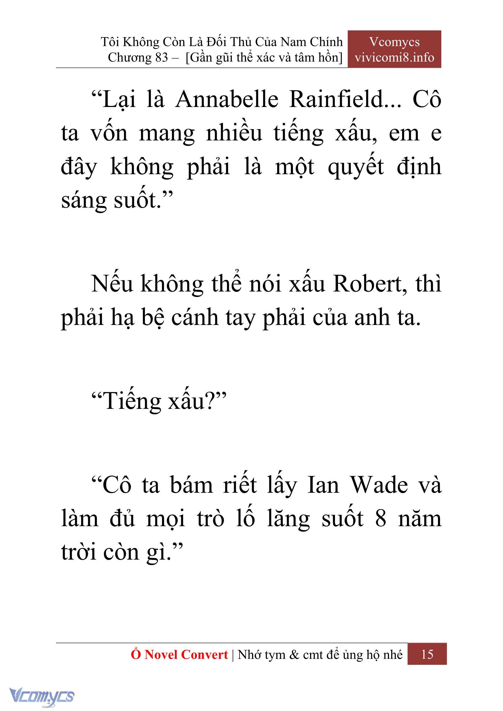 [Novel] Tôi Không Còn Là Đối Thủ Của Nam Chính Chapter  83 - 17