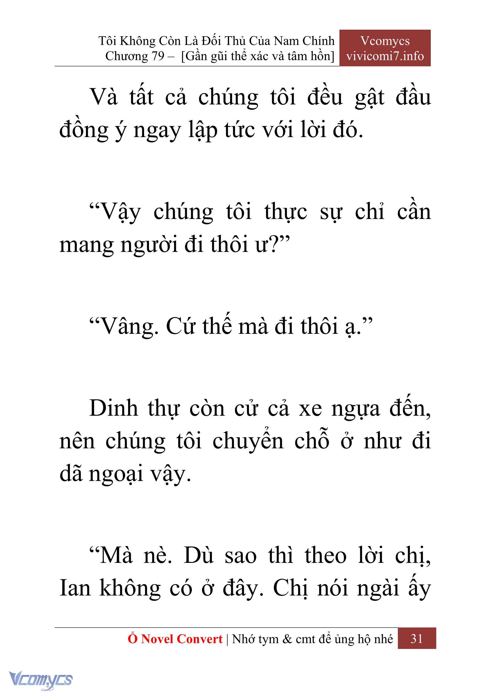 [Novel] Tôi Không Còn Là Đối Thủ Của Nam Chính Chapter  79 - 33