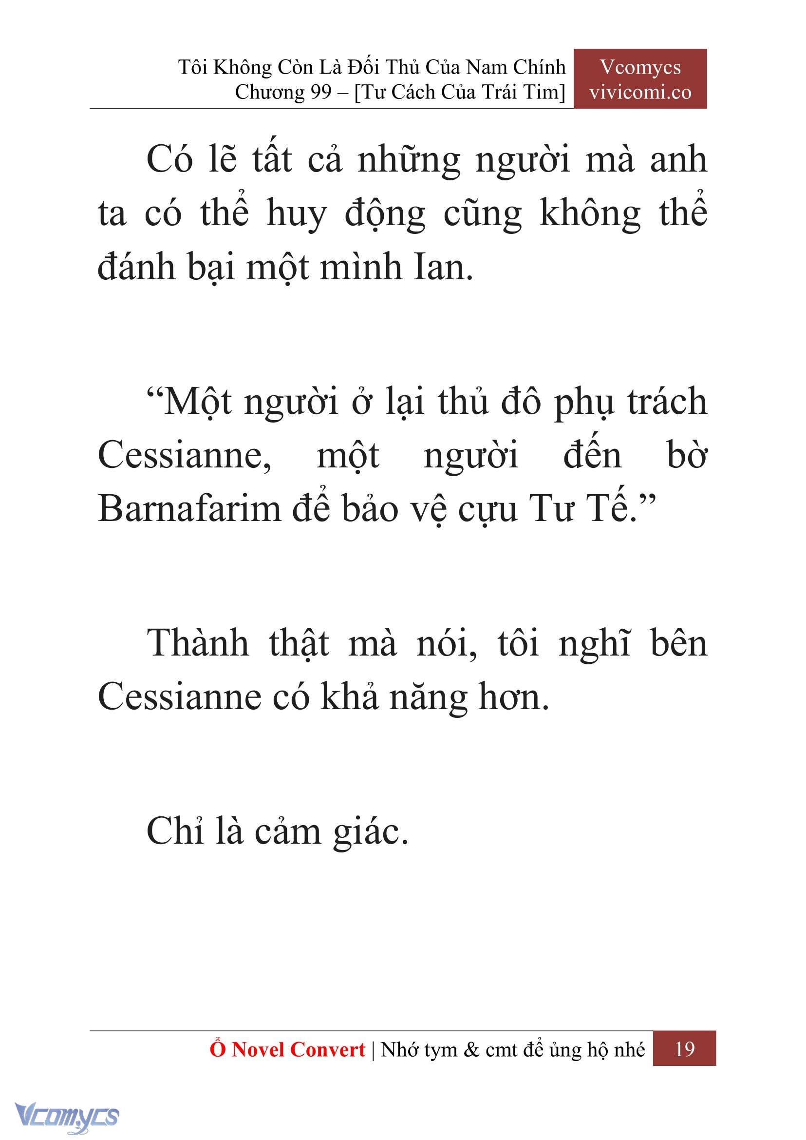 [Novel] Tôi Không Còn Là Đối Thủ Của Nam Chính Chapter  99 - 21