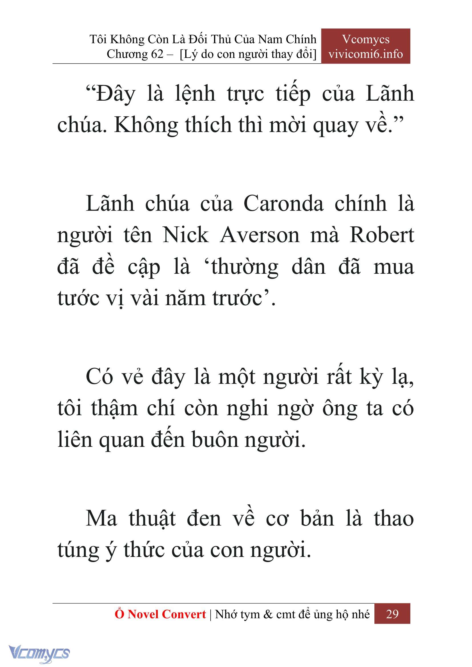 [Novel] Tôi Không Còn Là Đối Thủ Của Nam Chính Chapter  62 - 31