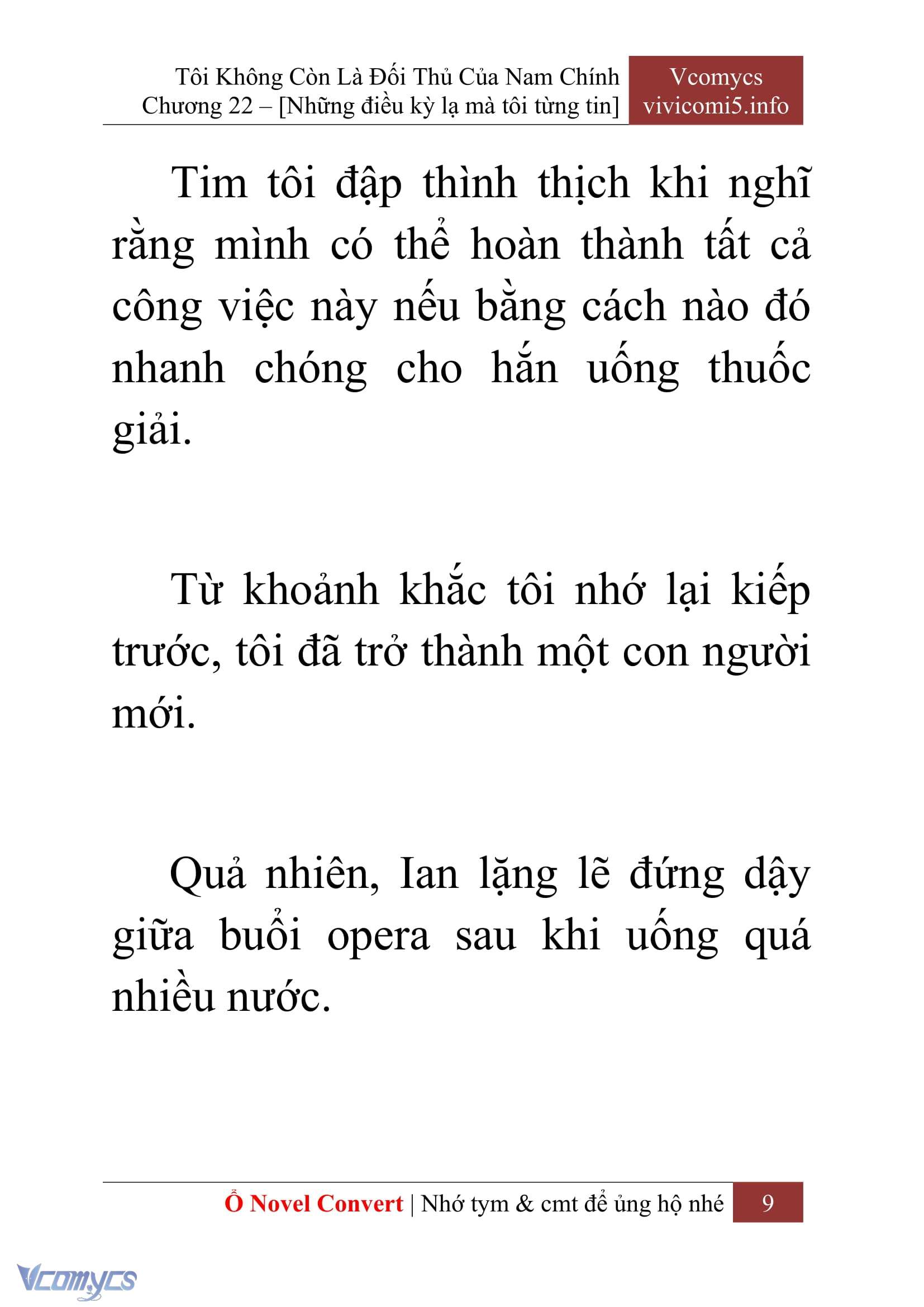 [Novel] Tôi Không Còn Là Đối Thủ Của Nam Chính Chapter  22 - 11