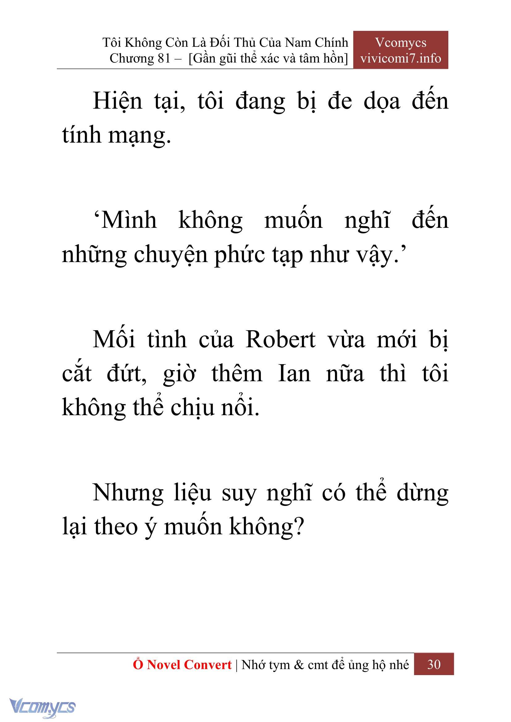 [Novel] Tôi Không Còn Là Đối Thủ Của Nam Chính Chapter  81 - 32
