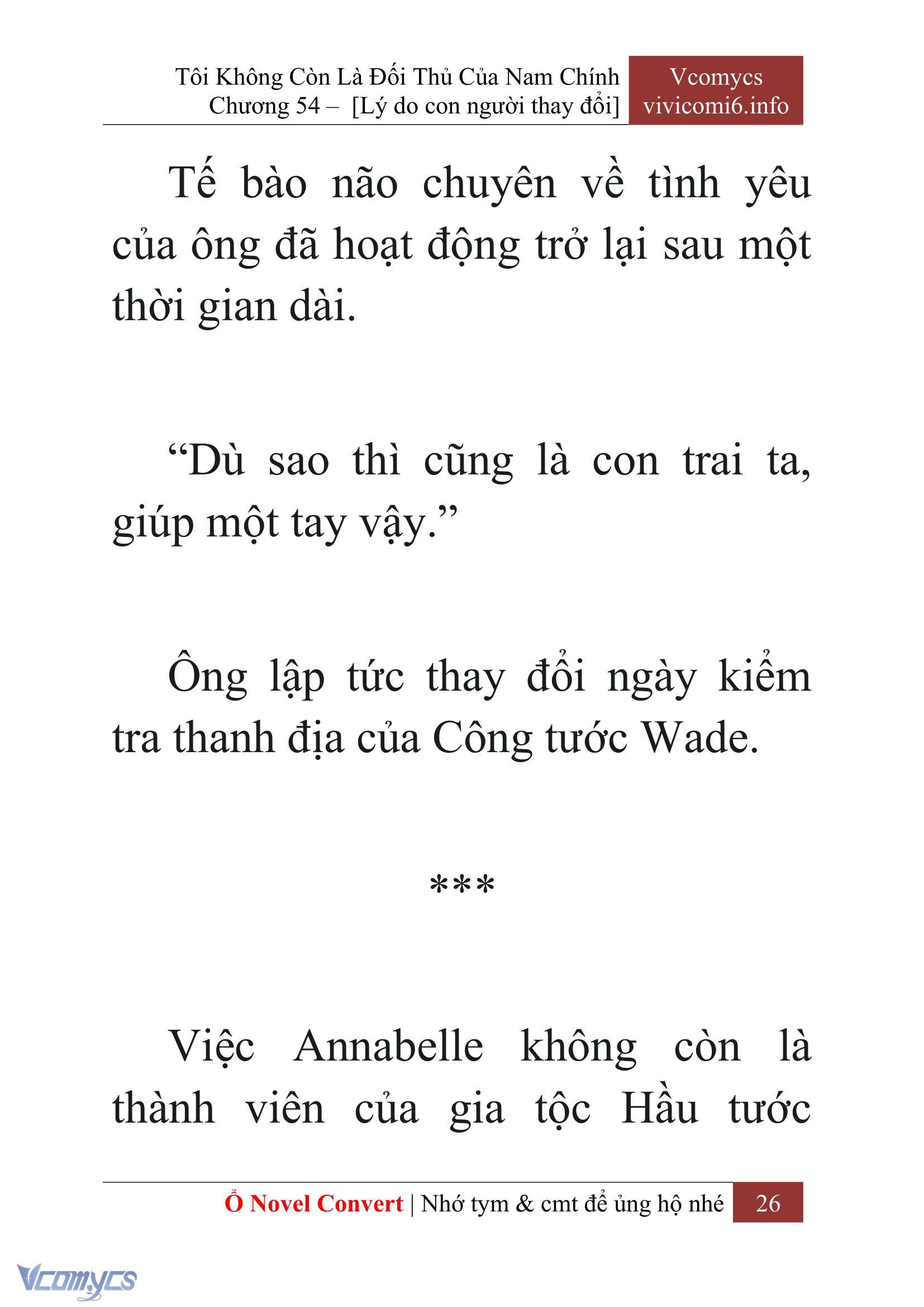 [Novel] Tôi Không Còn Là Đối Thủ Của Nam Chính Chapter  54 - 28