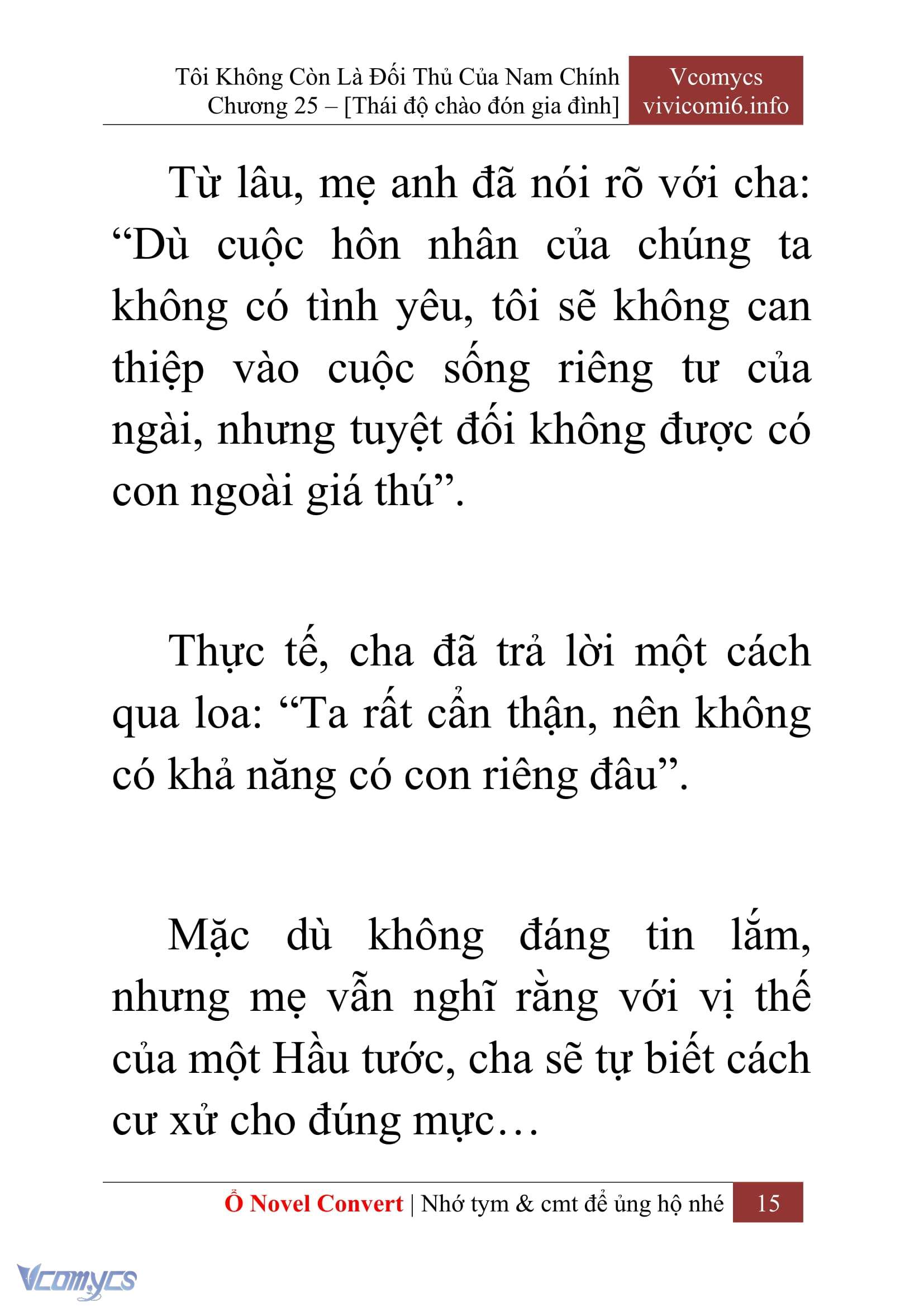 [Novel] Tôi Không Còn Là Đối Thủ Của Nam Chính Chapter  25 - 17