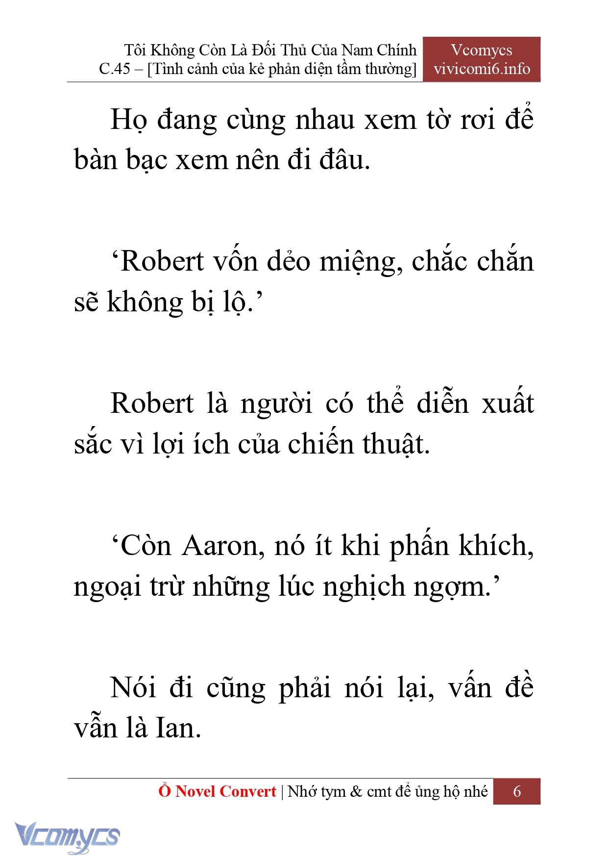 [Novel] Tôi Không Còn Là Đối Thủ Của Nam Chính Chapter  45 - 8