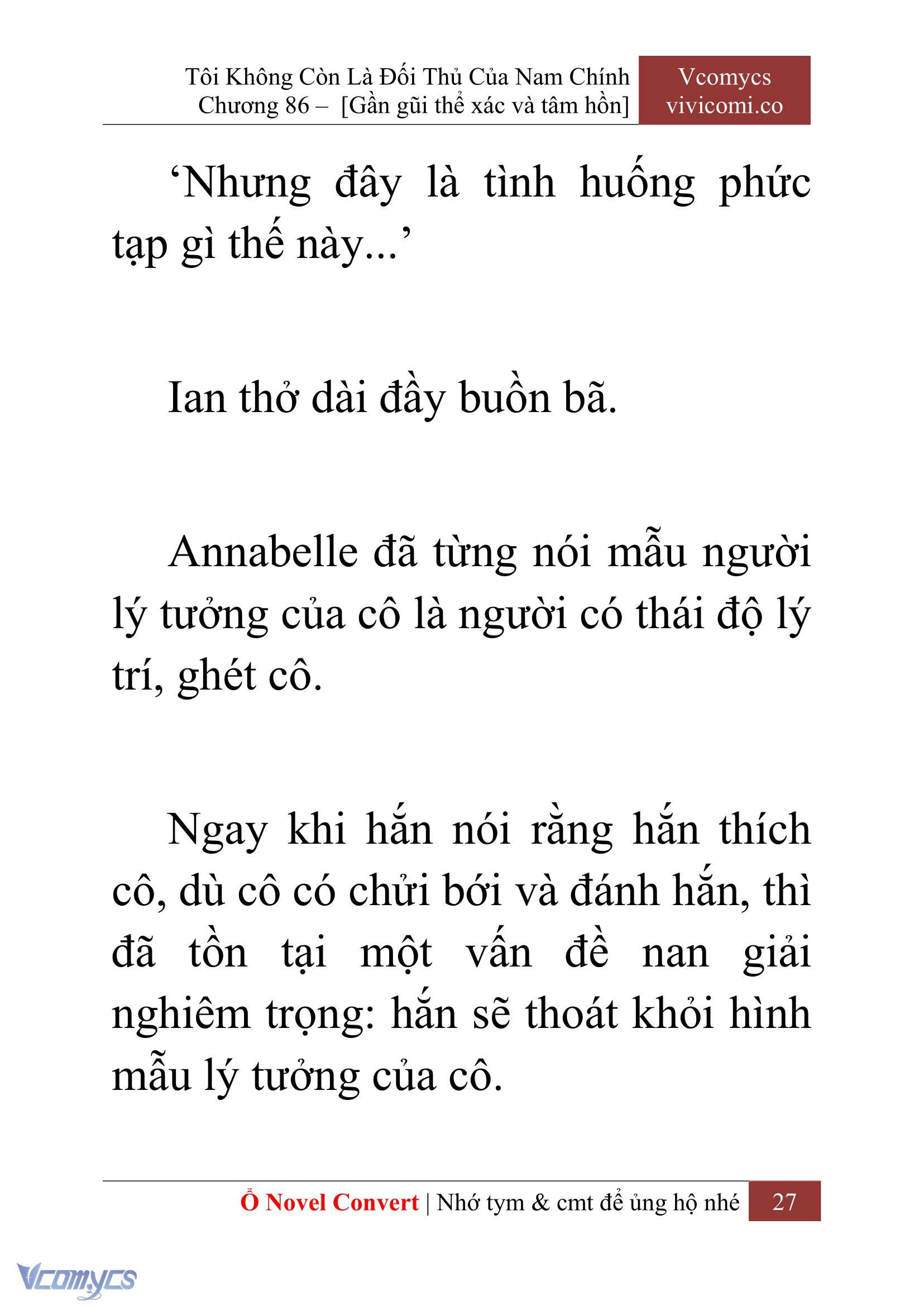 [Novel] Tôi Không Còn Là Đối Thủ Của Nam Chính Chapter  86 - 29